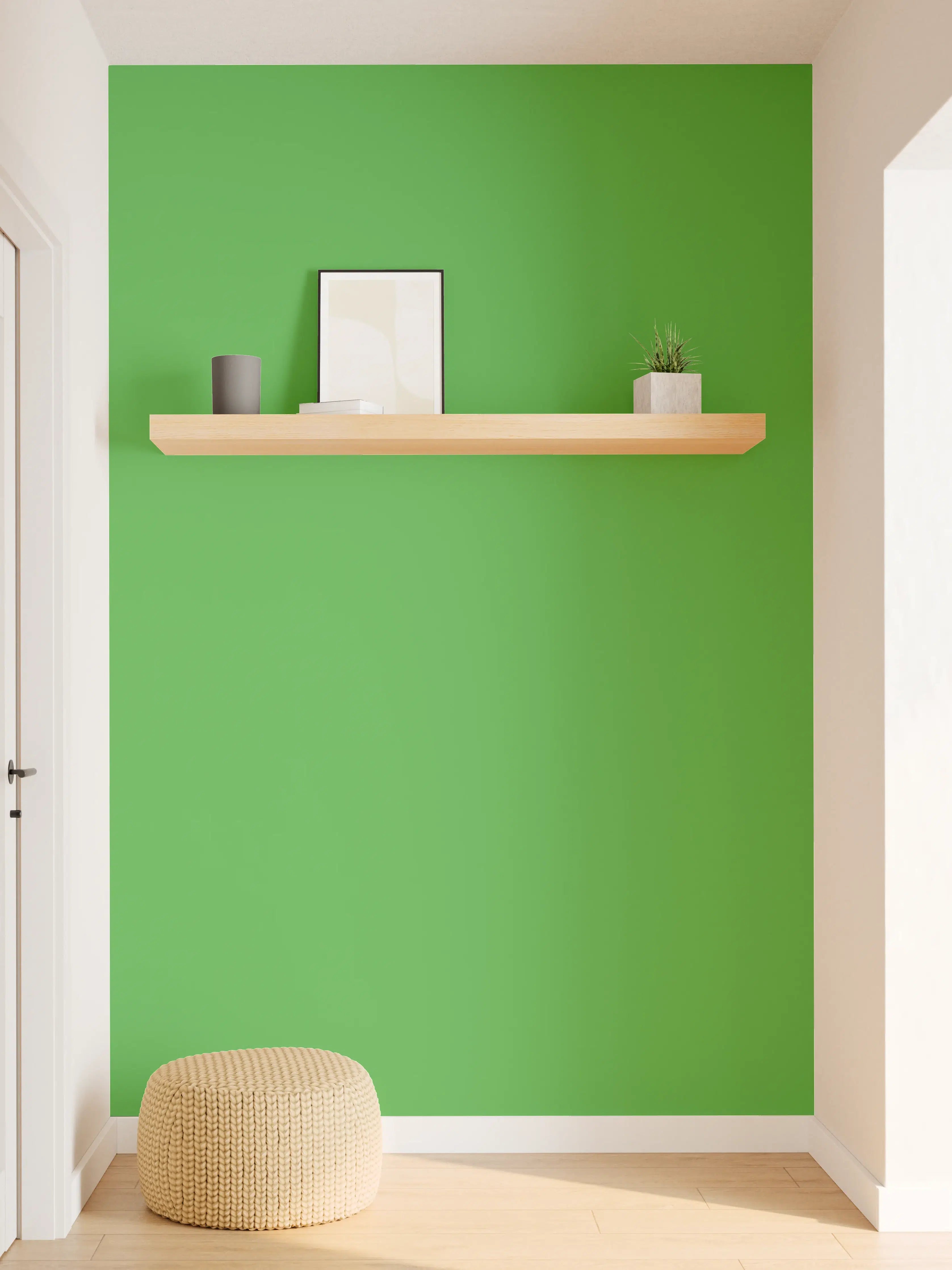 Wandverkleidung Flur - RAL 6018 (Gelbgrün)