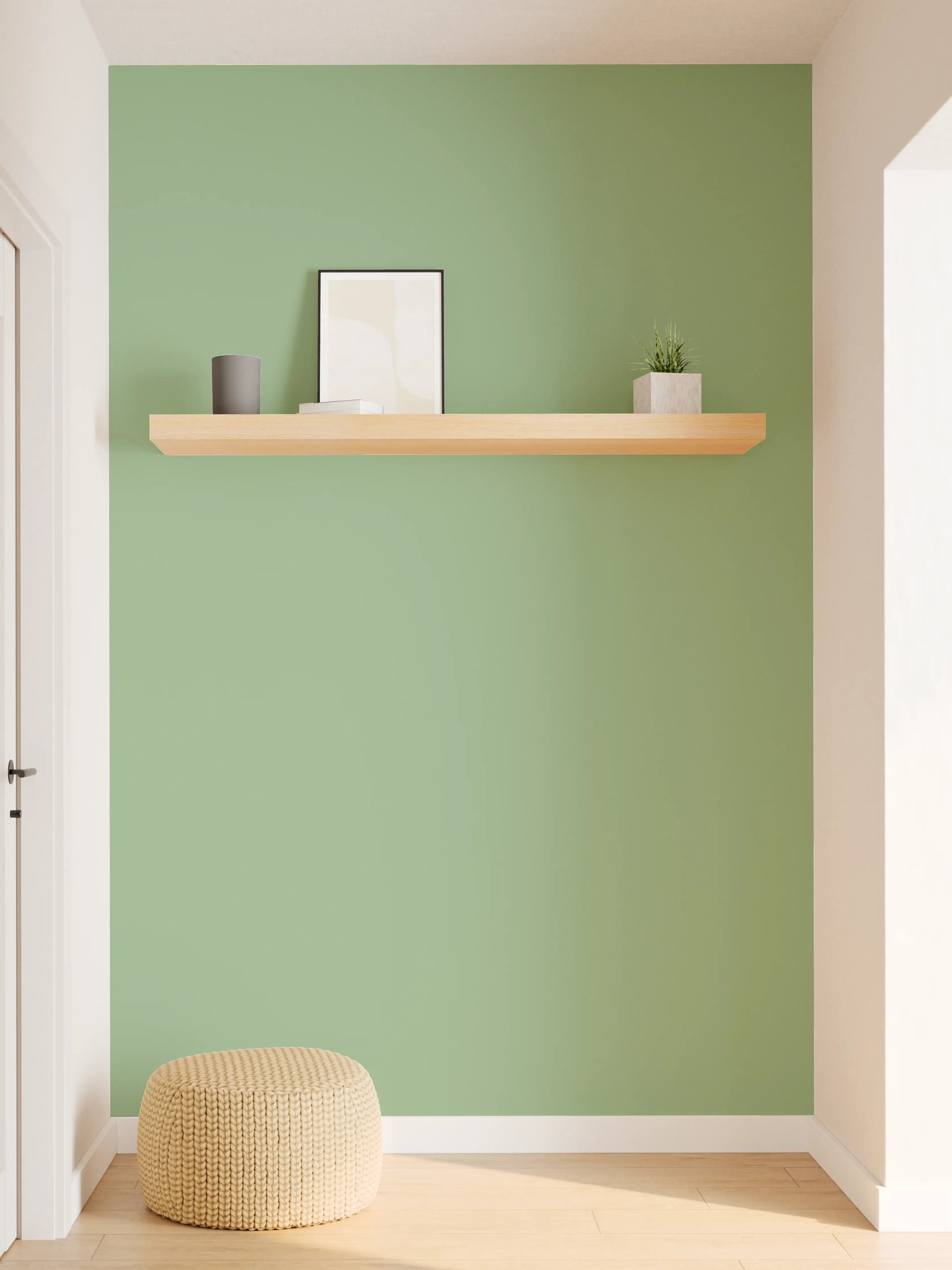 Wandverkleidung Flur - RAL 6021 (Blassgrün)