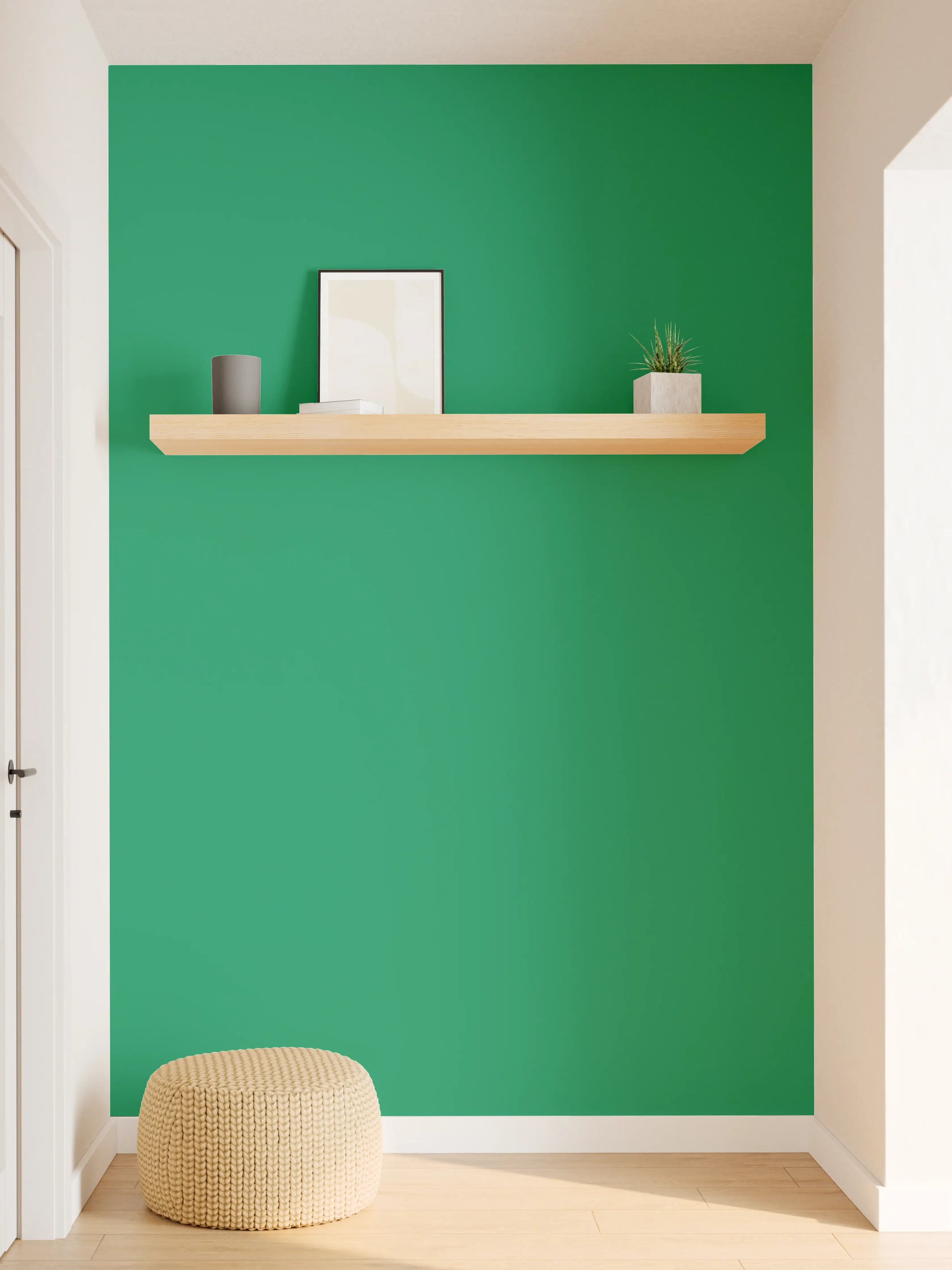 Wandverkleidung Flur - RAL 6024 (Verkehrsgrün)