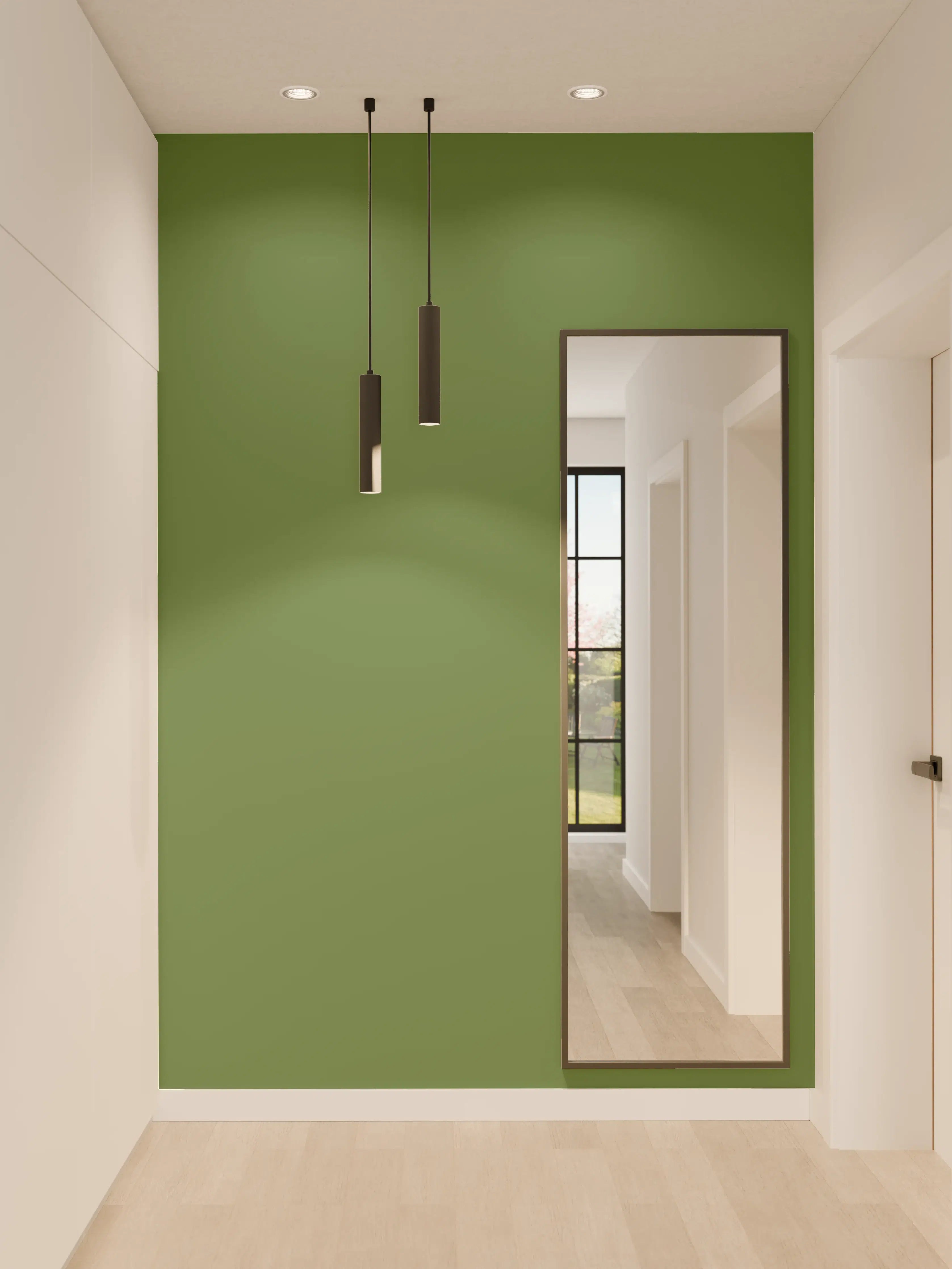 Wandverkleidung Flur - RAL 6025 (Farngrün)