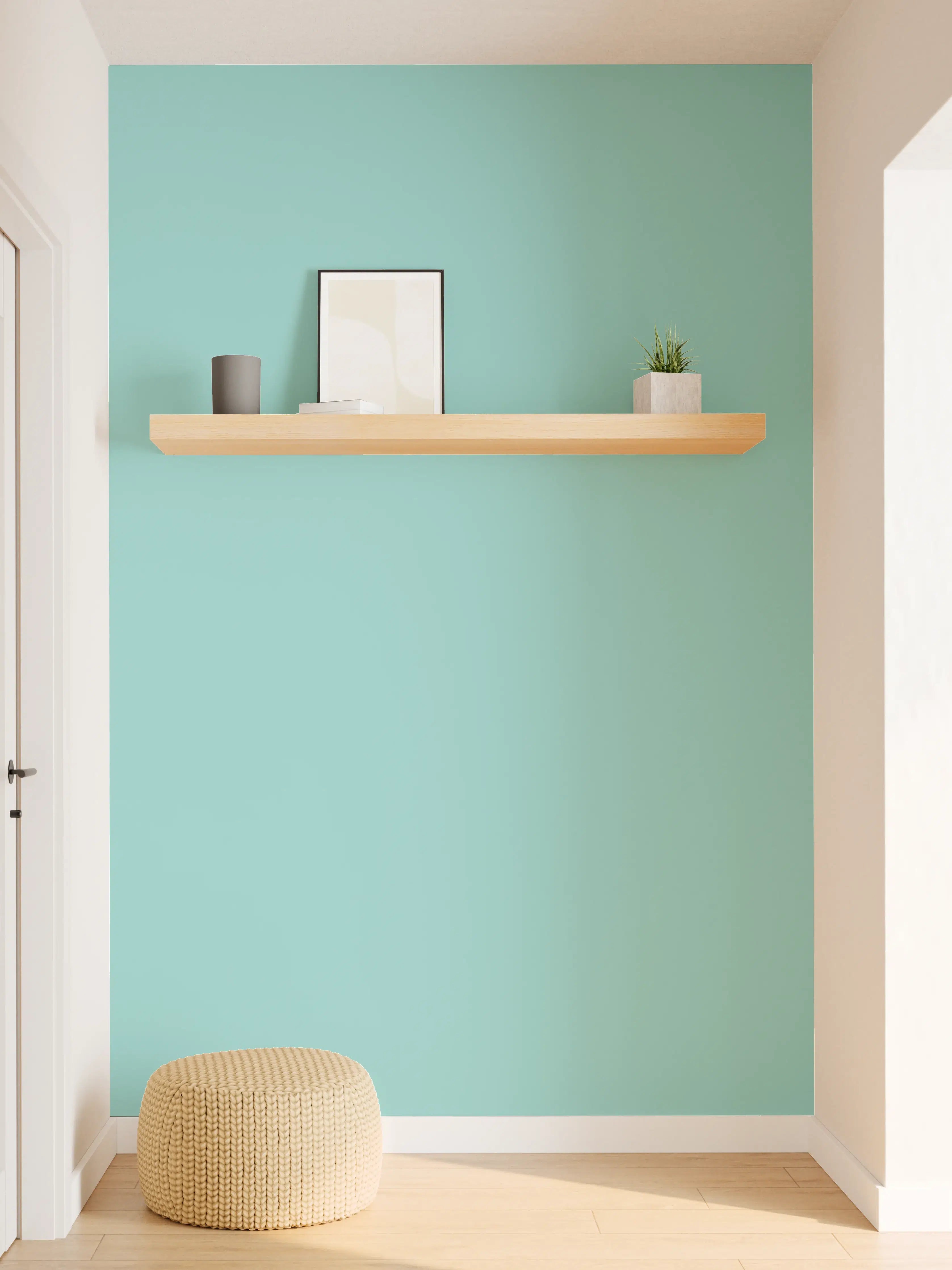 Wandverkleidung Flur - RAL 6027 (Hellgrün)