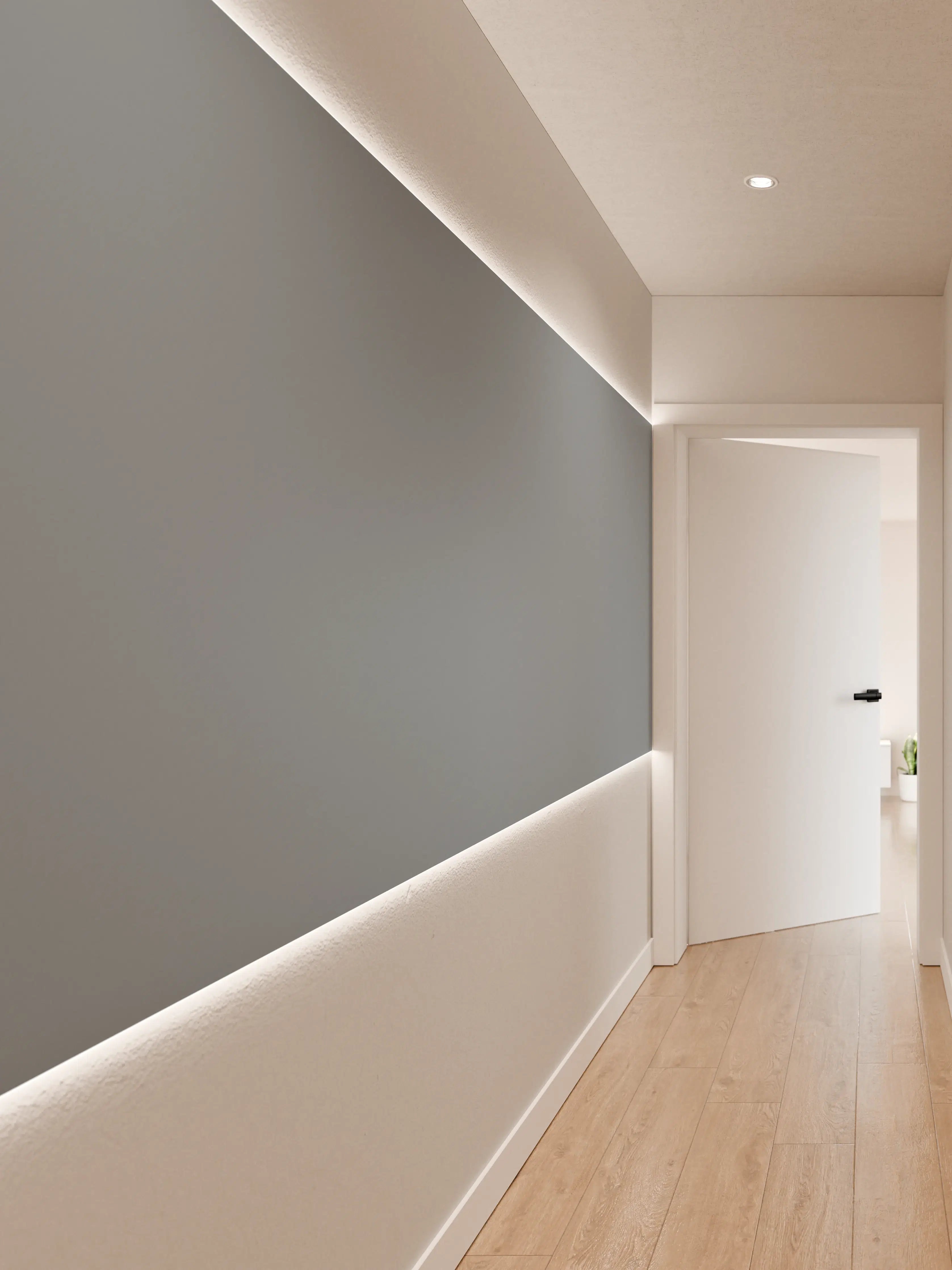 Wandverkleidung Flur - RAL 7000 (Eichhörnchengrau)