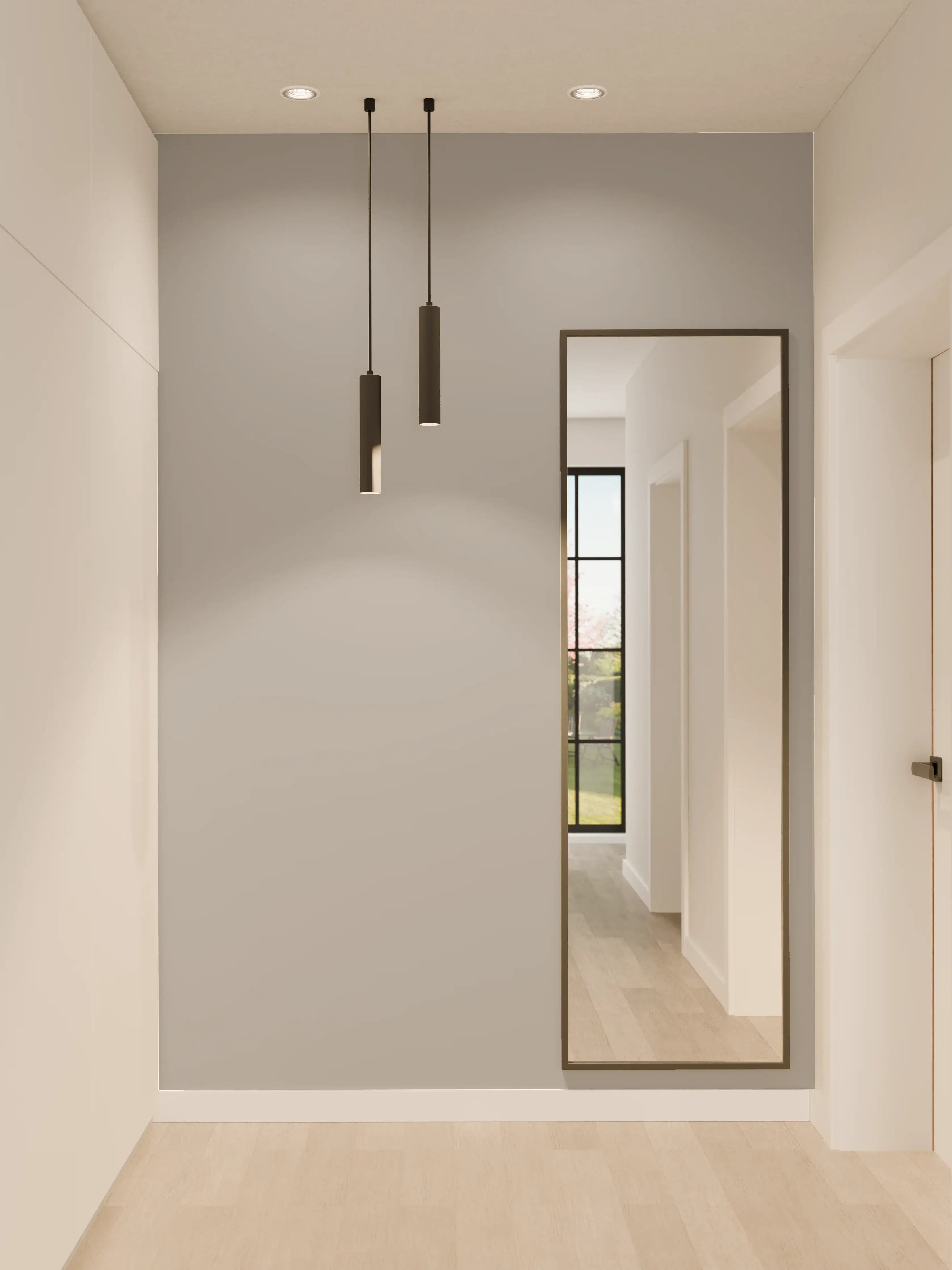 Wandverkleidung Flur - RAL 7004 (Signalgrau)