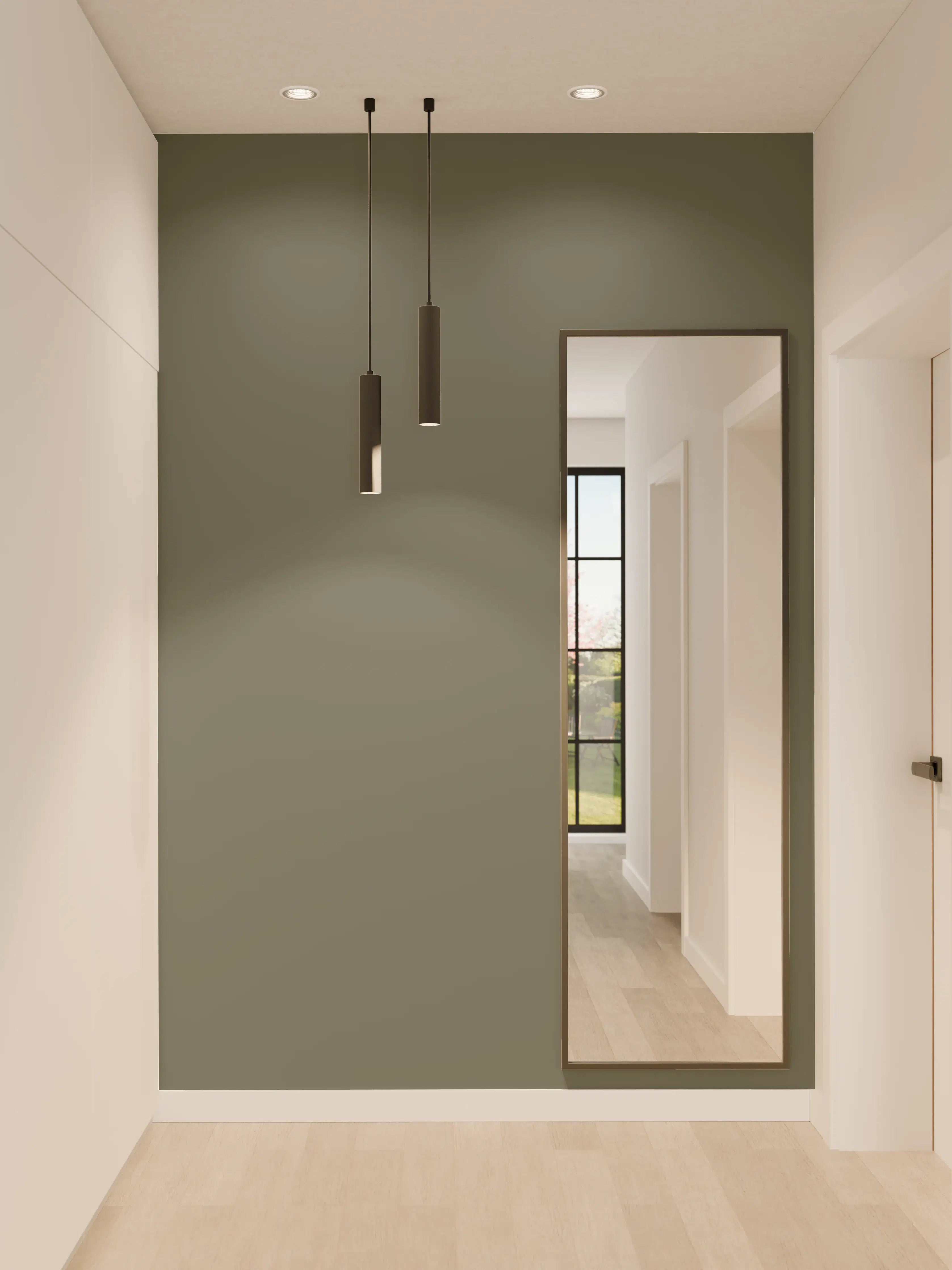 Wandverkleidung Flur - RAL 7010 (Plane grau)