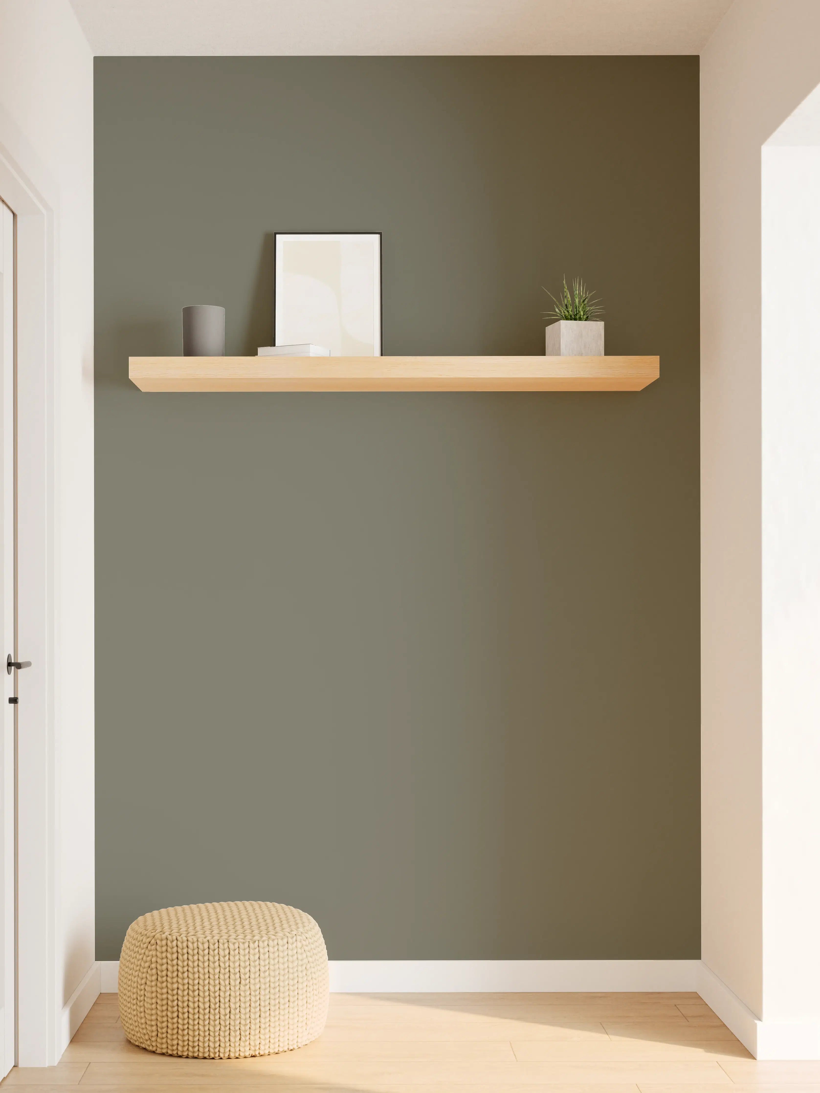 Wandverkleidung Flur - RAL 7013 (auch braun-grau)