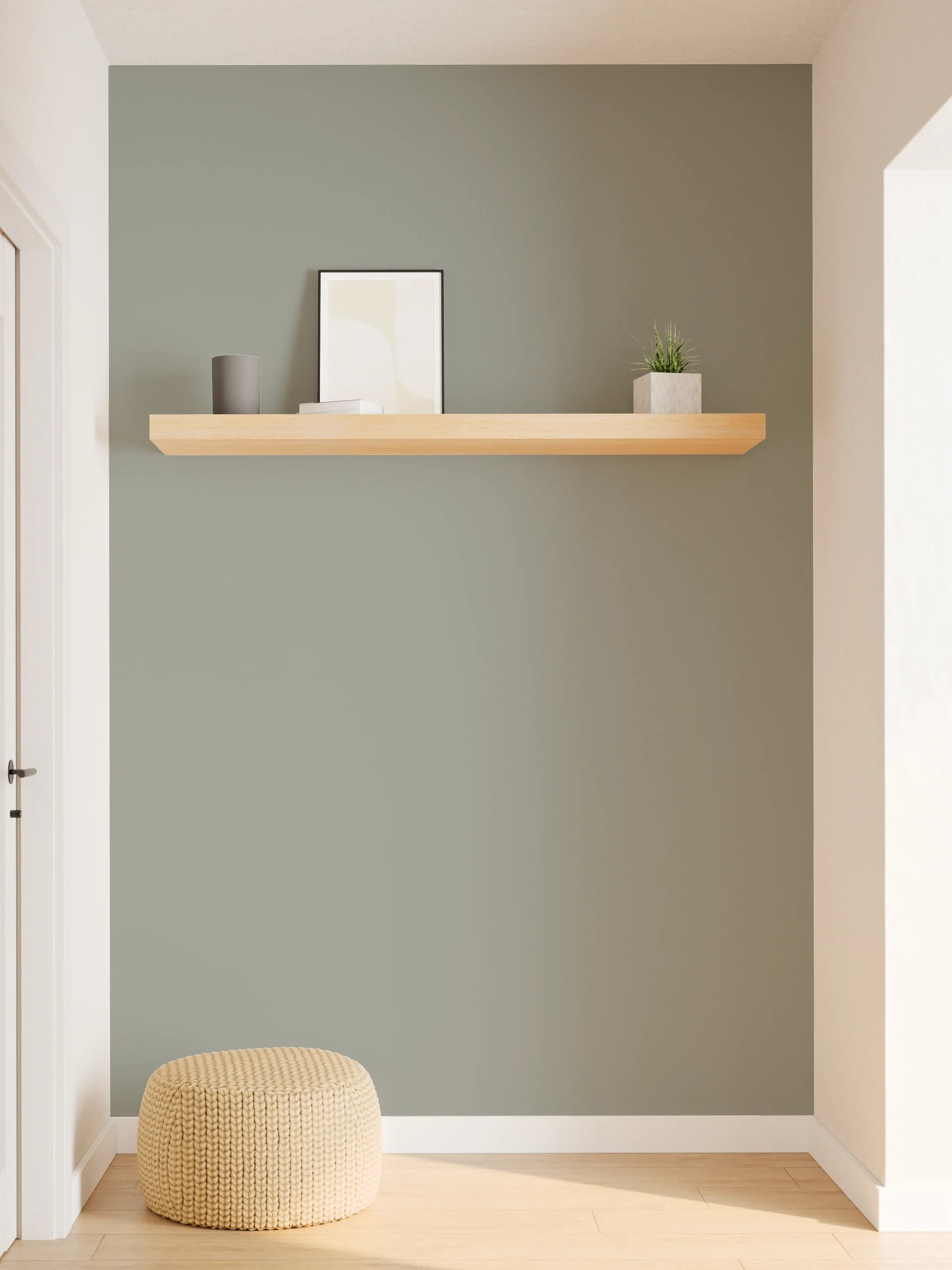 Wandverkleidung Flur - RAL 7023 (Betongrau)