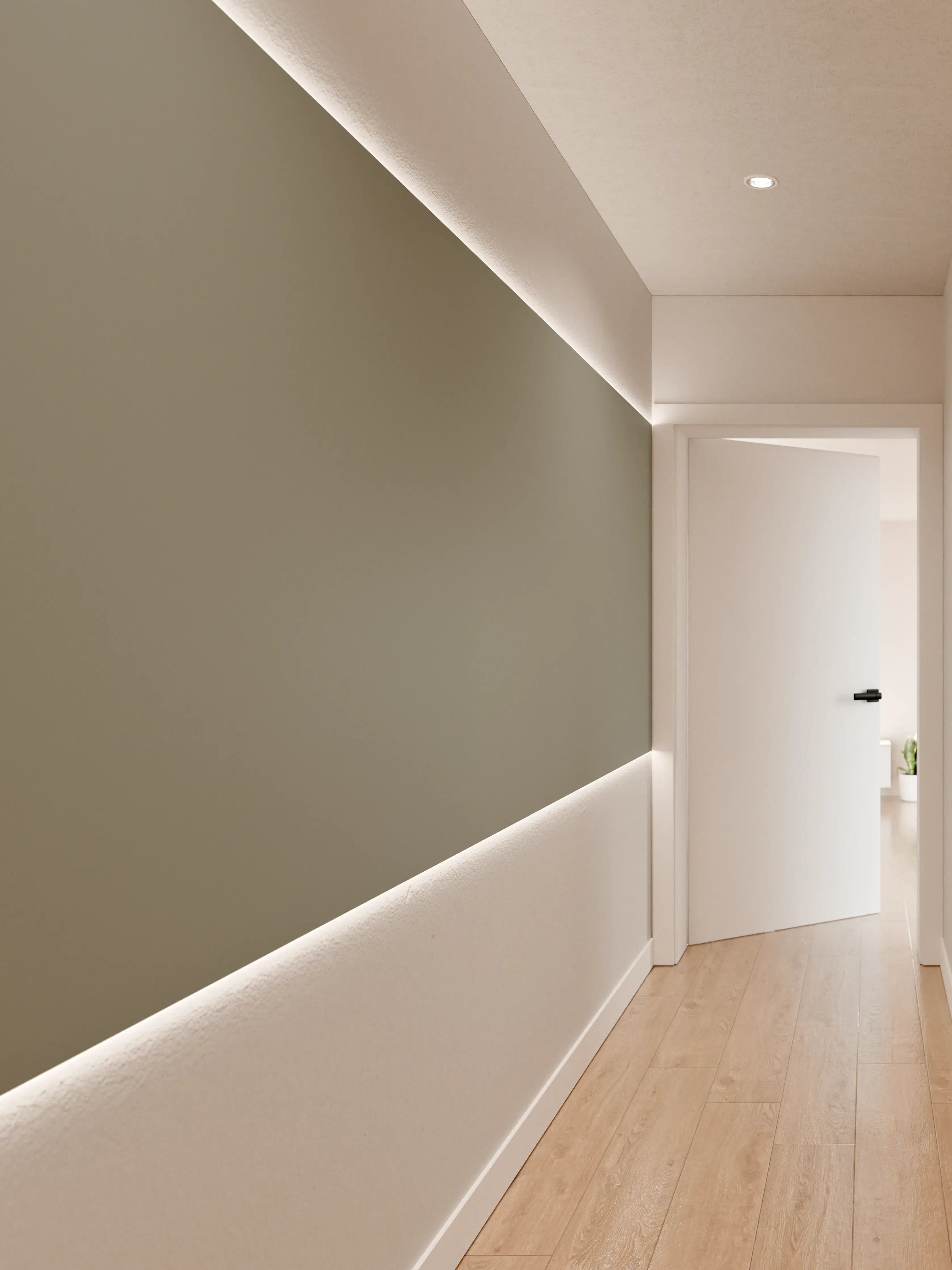 Wandverkleidung Flur - RAL 7023 (Betongrau)