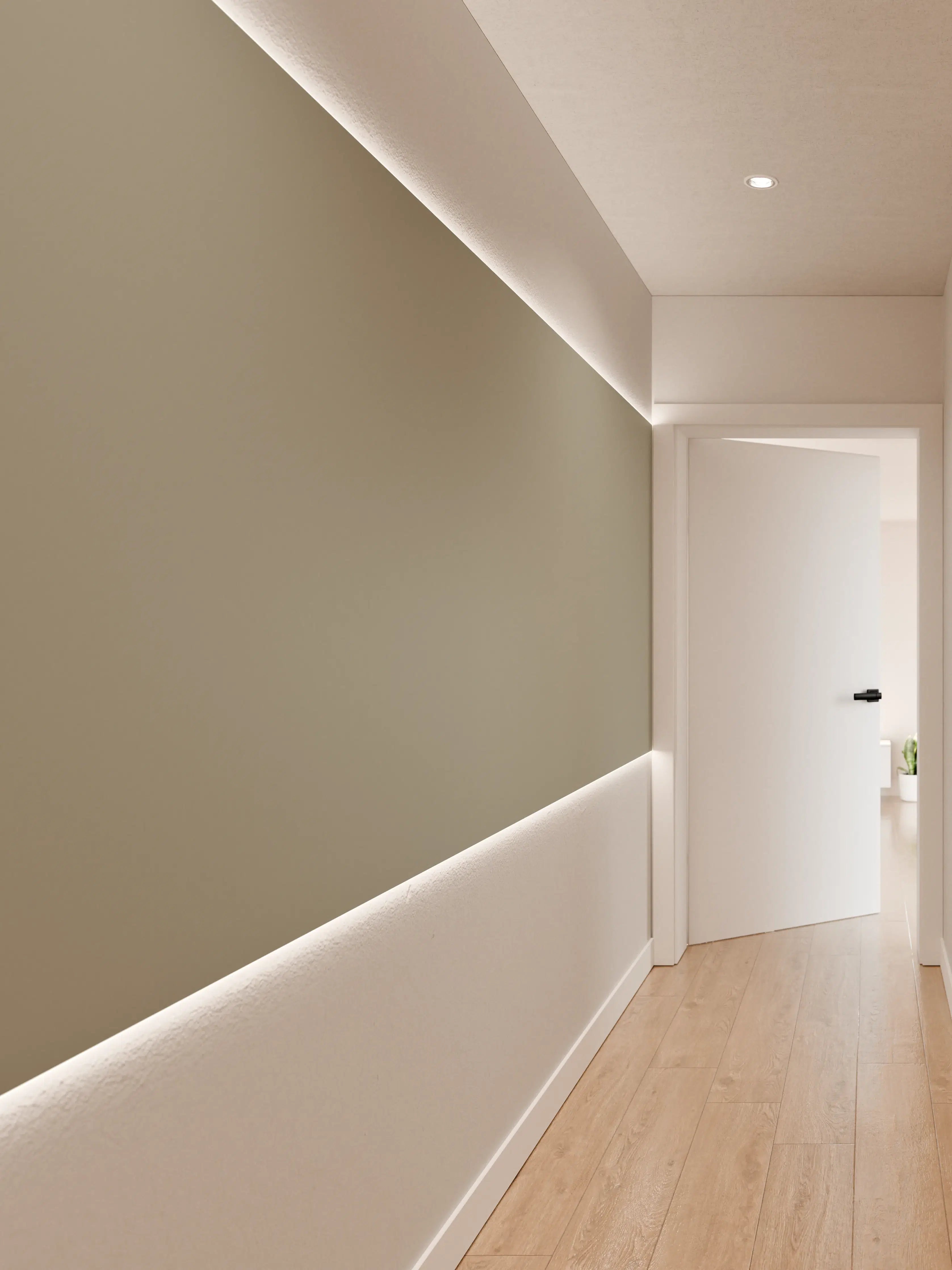 Wandverkleidung Flur - RAL 7030 (Steingrau)