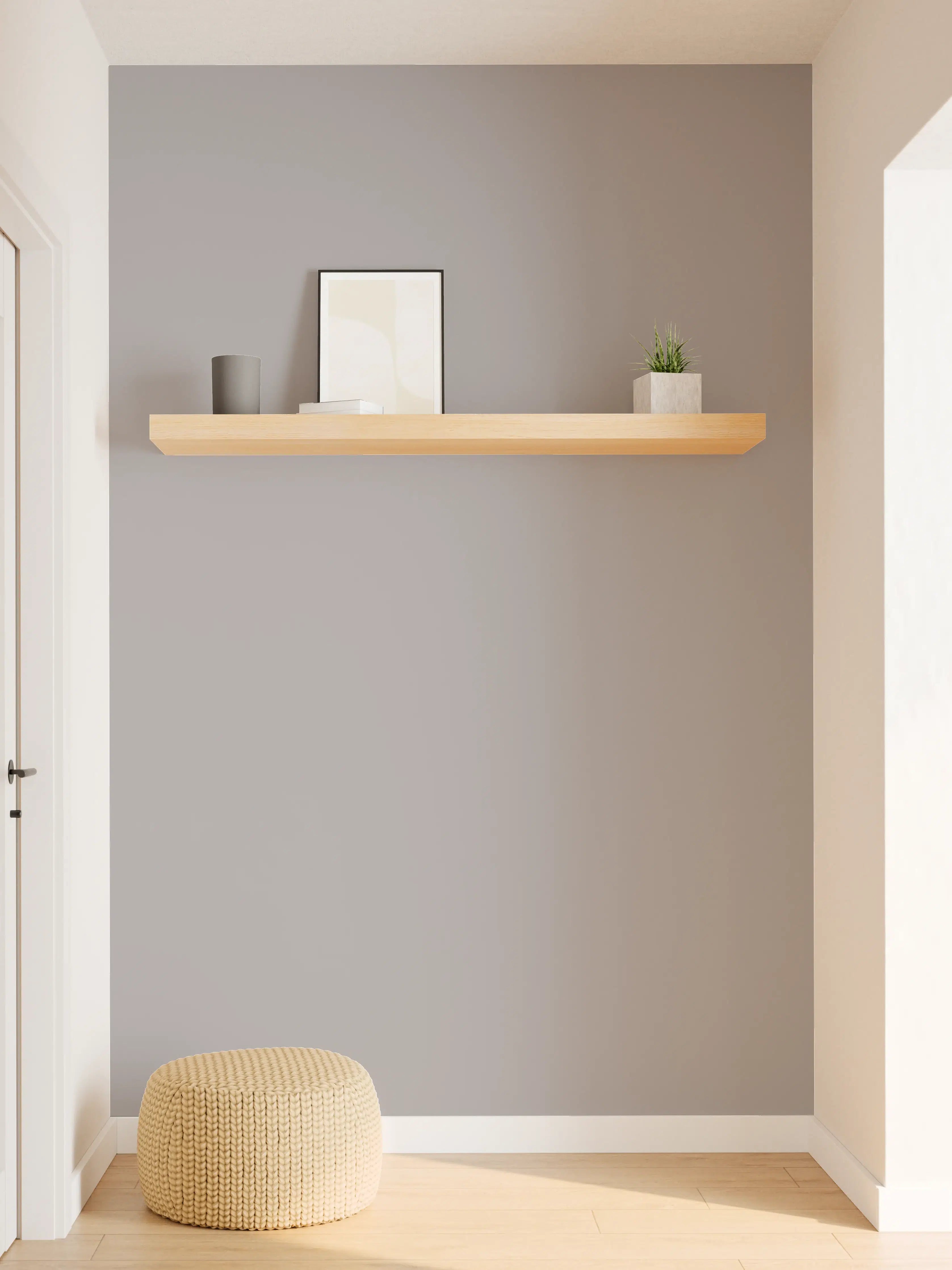 Wandverkleidung Flur - RAL 7036 (Platingrau)