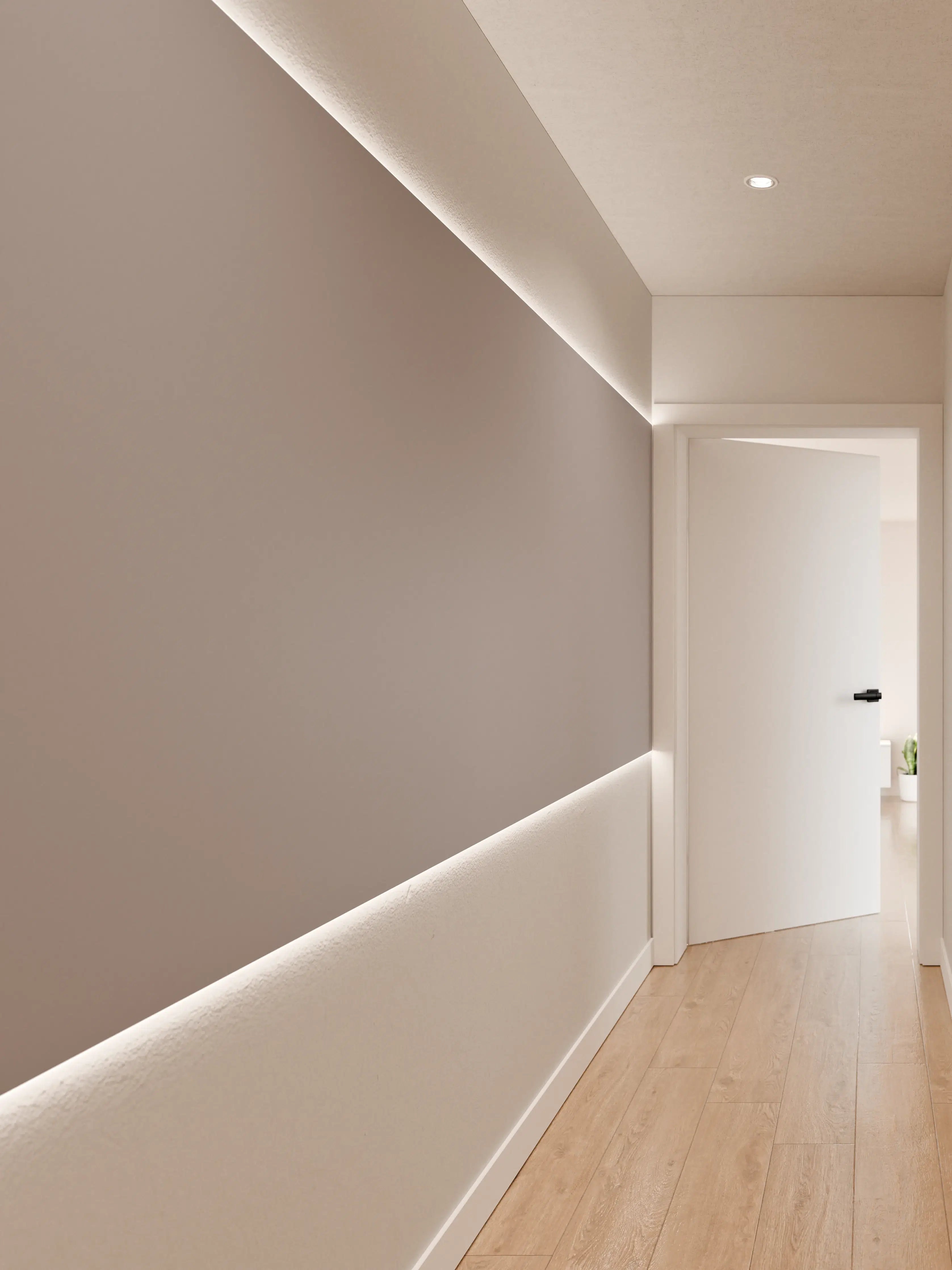 Wandverkleidung Flur - RAL 7036 (Platingrau)