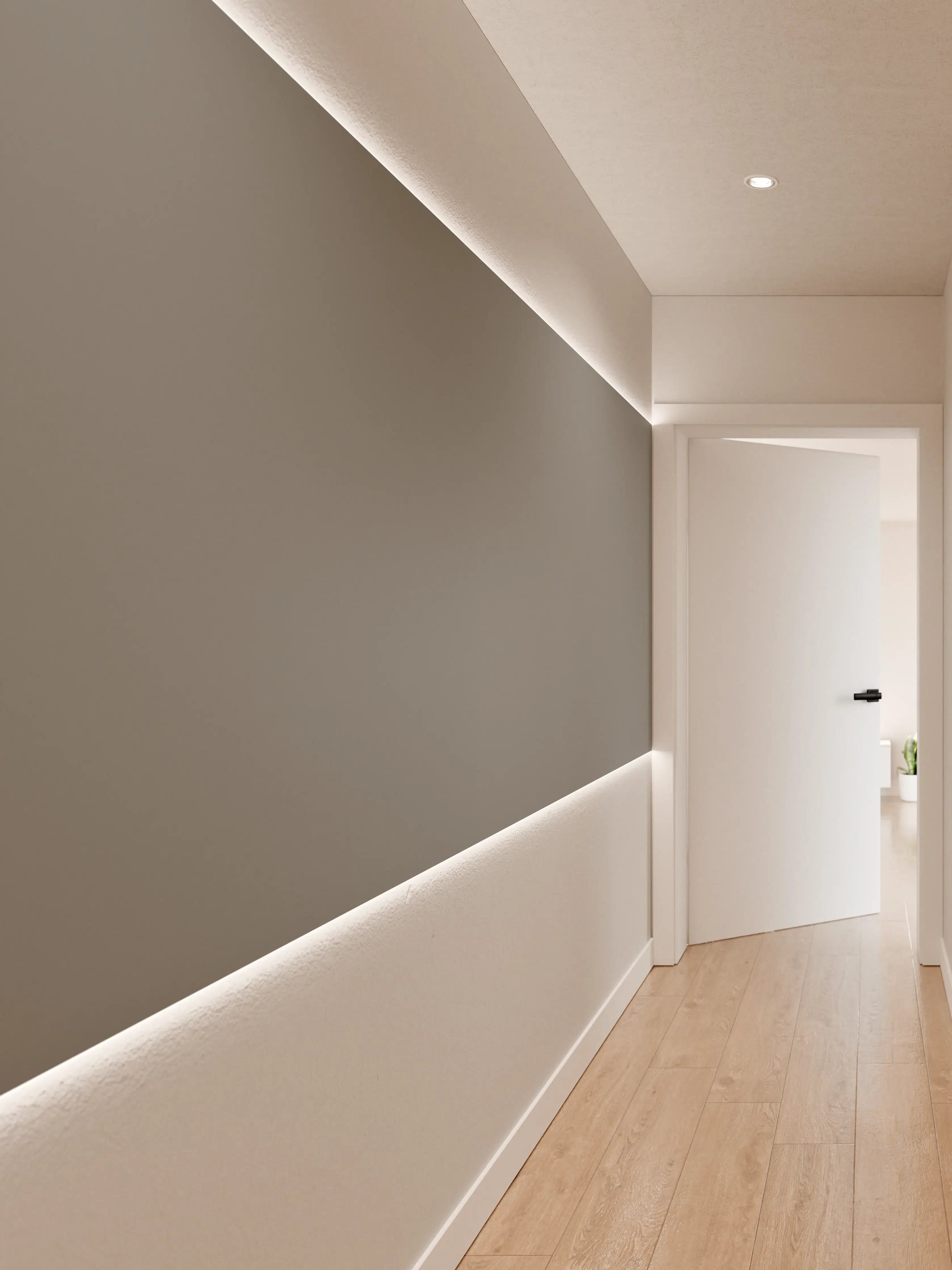 Wandverkleidung Flur - RAL 7037 (Staubiges Grau)