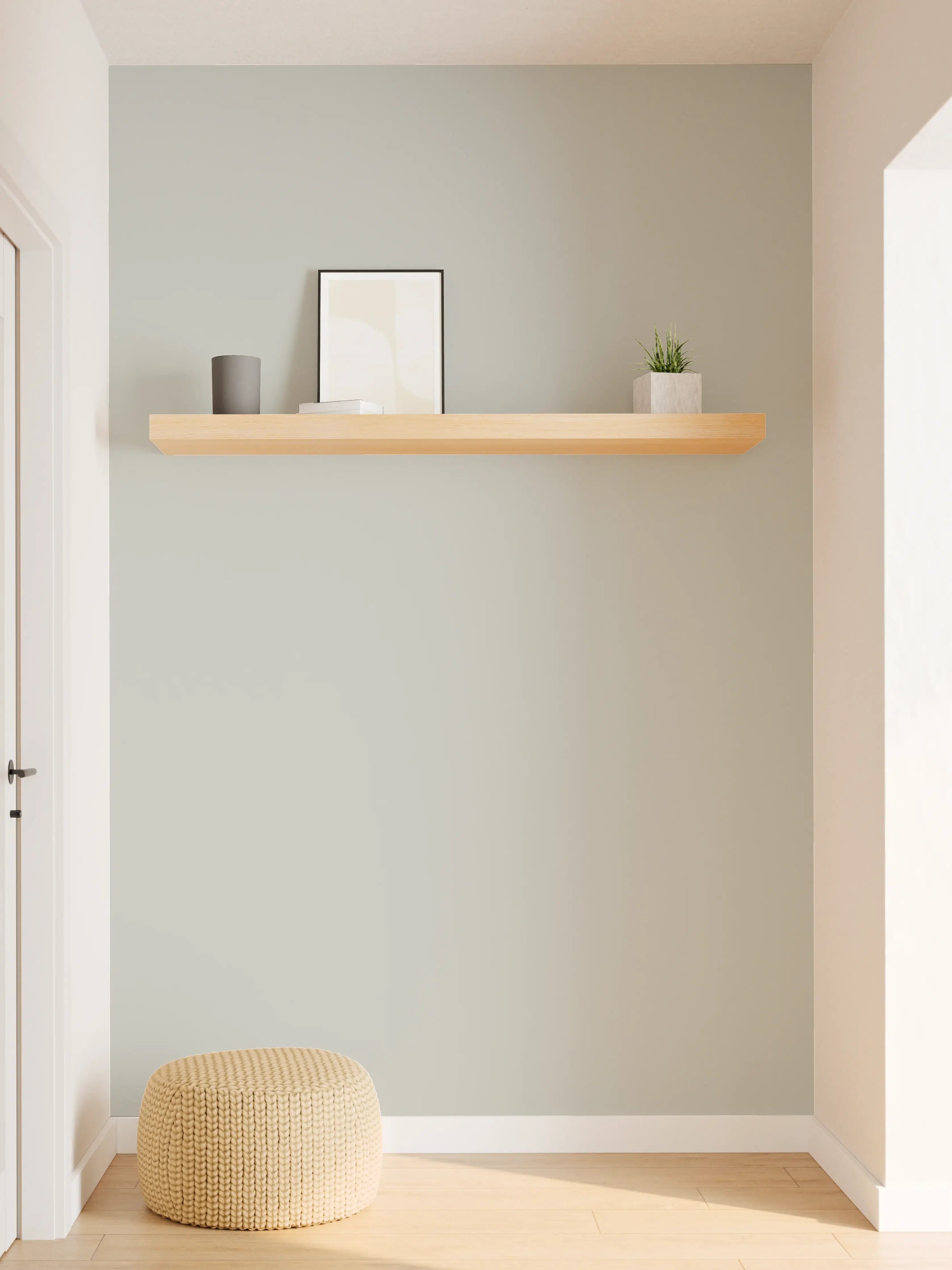 Wandverkleidung Flur - RAL 7038 (Achatgrau)