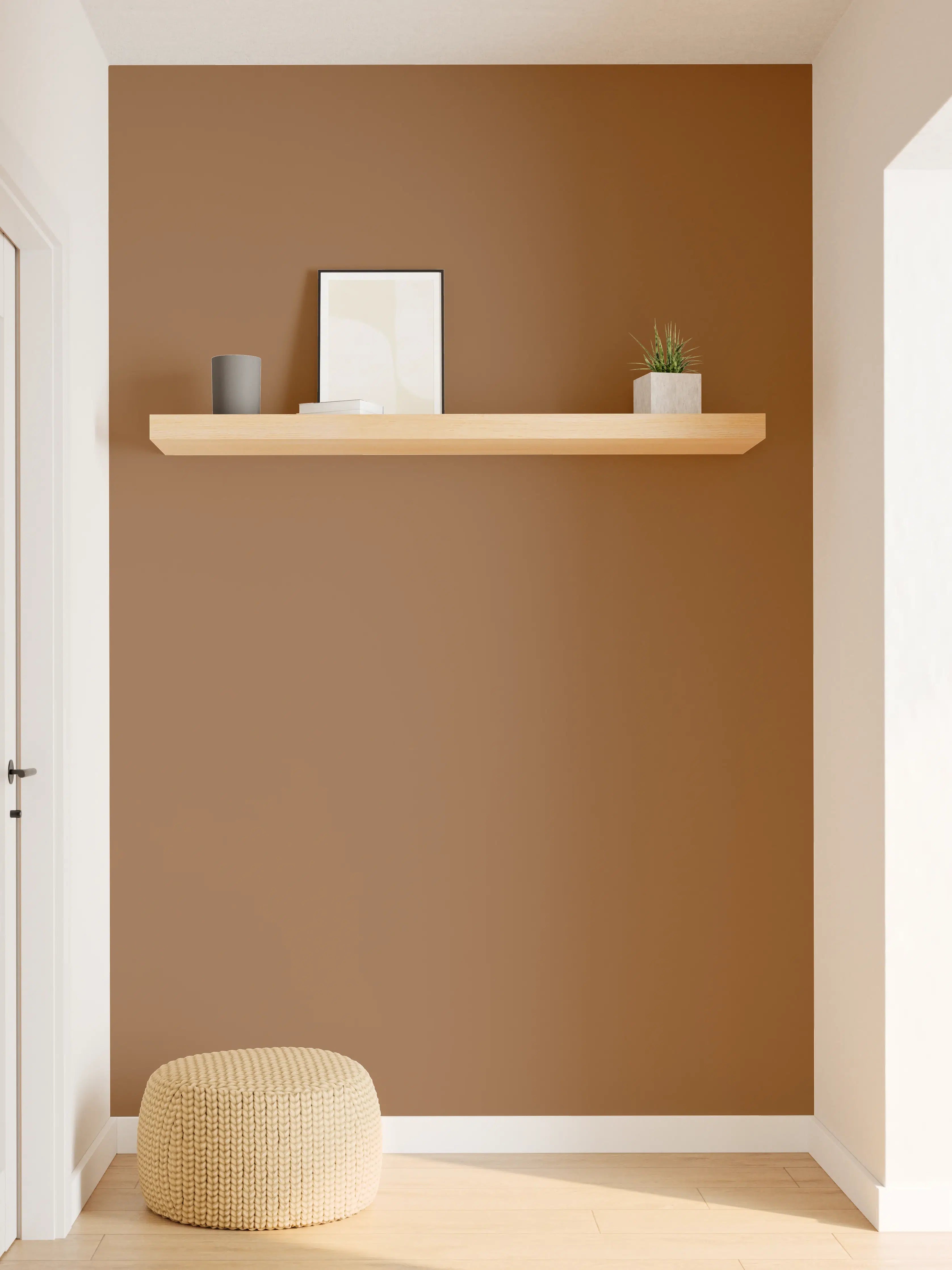 Wandverkleidung Flur - RAL 8003 (Lehm-Braun)