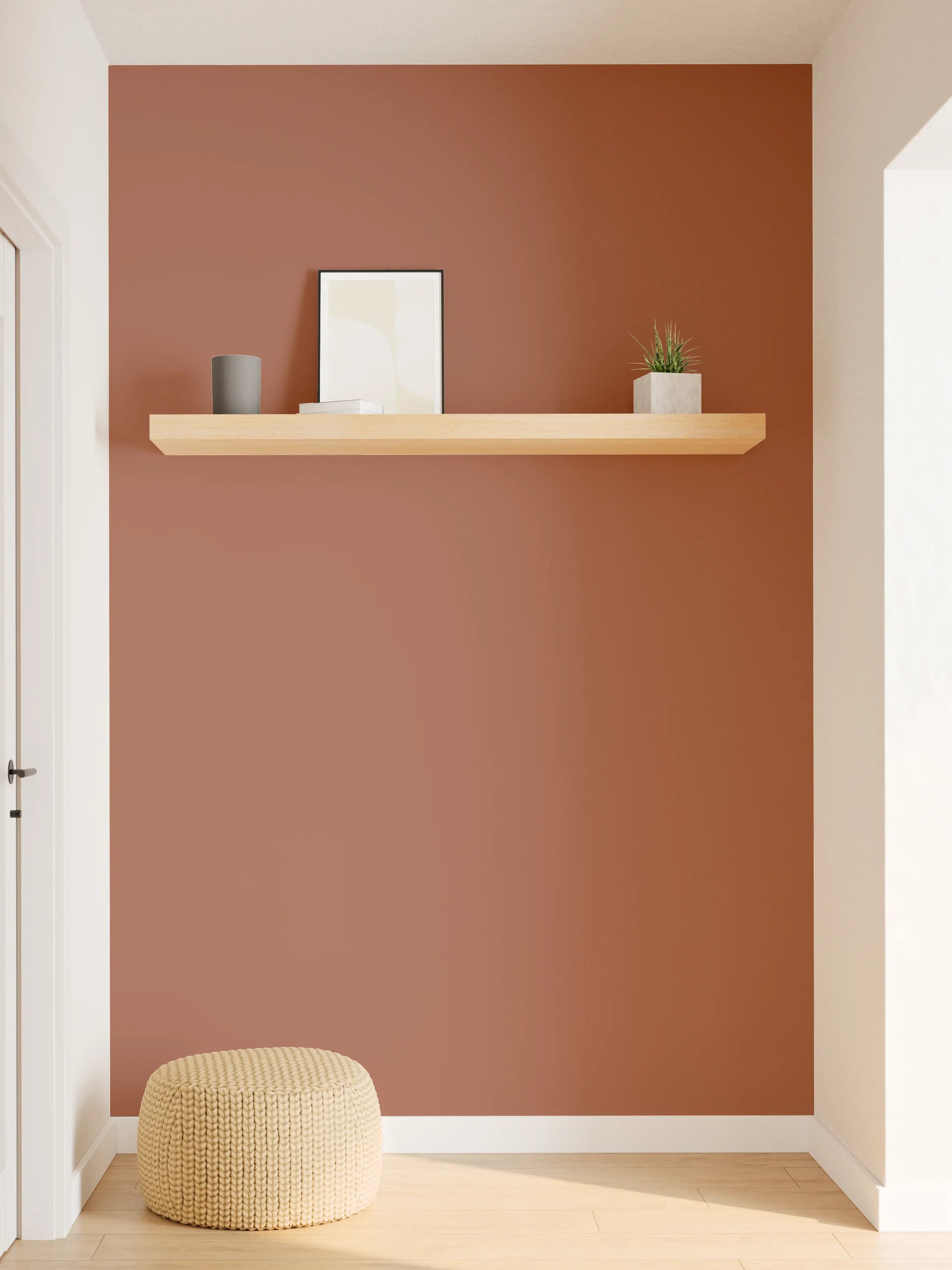 Wandverkleidung Flur - RAL 8004 (Kupferbraun)