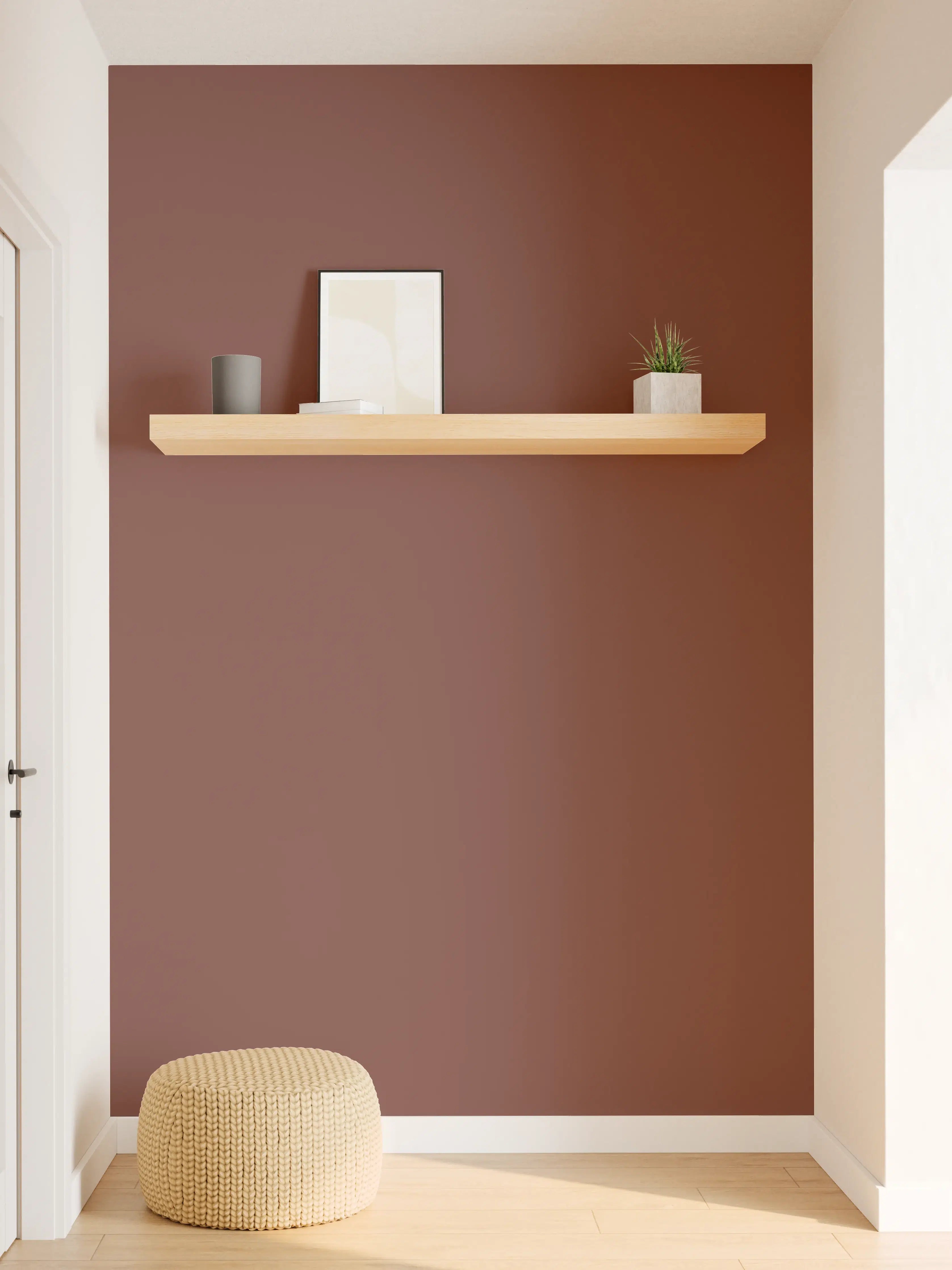 Wandverkleidung Flur - RAL 8012 (Rotbraun)