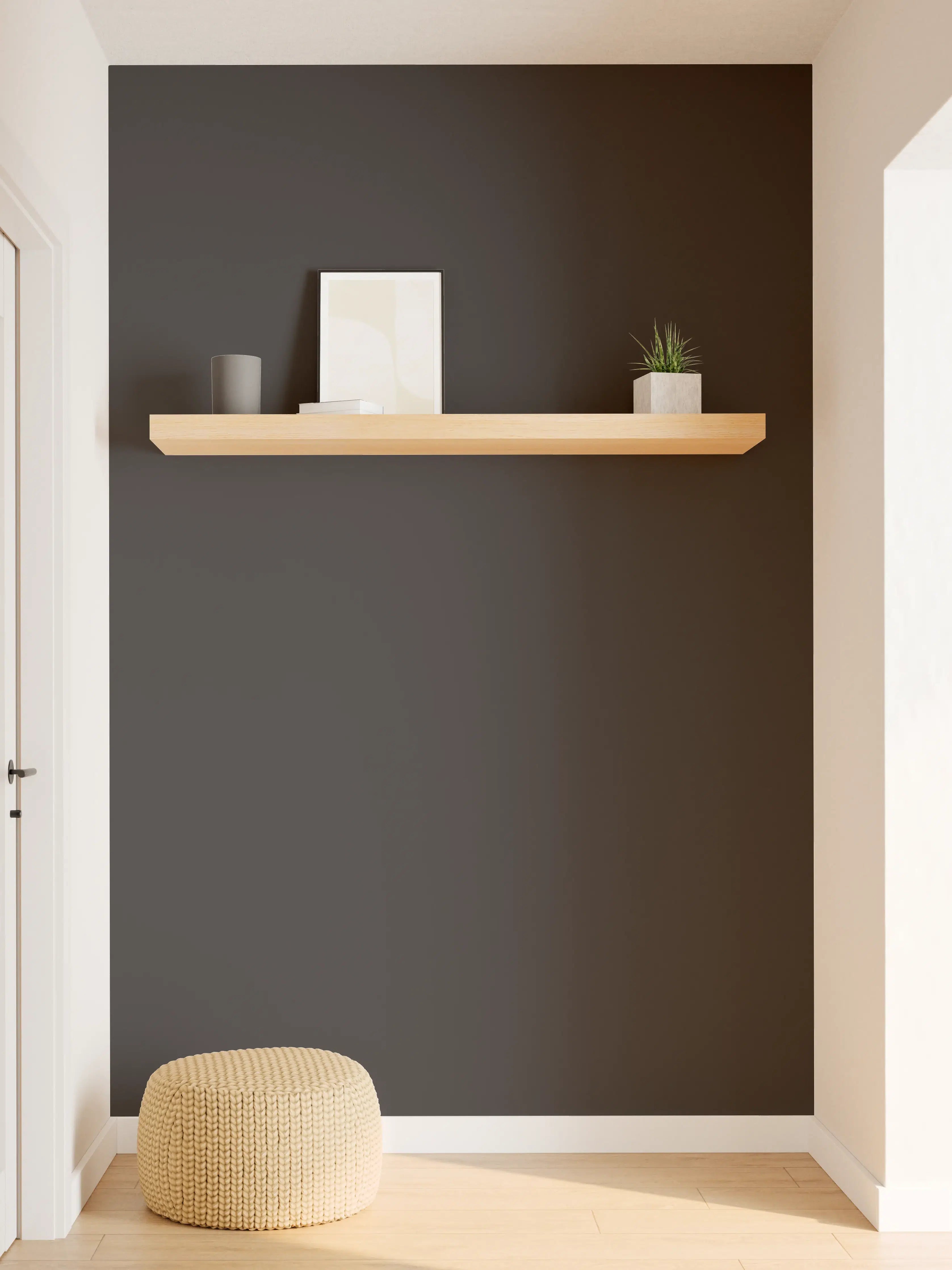 Wandverkleidung Flur - RAL 8022 (Schwarzbraun)