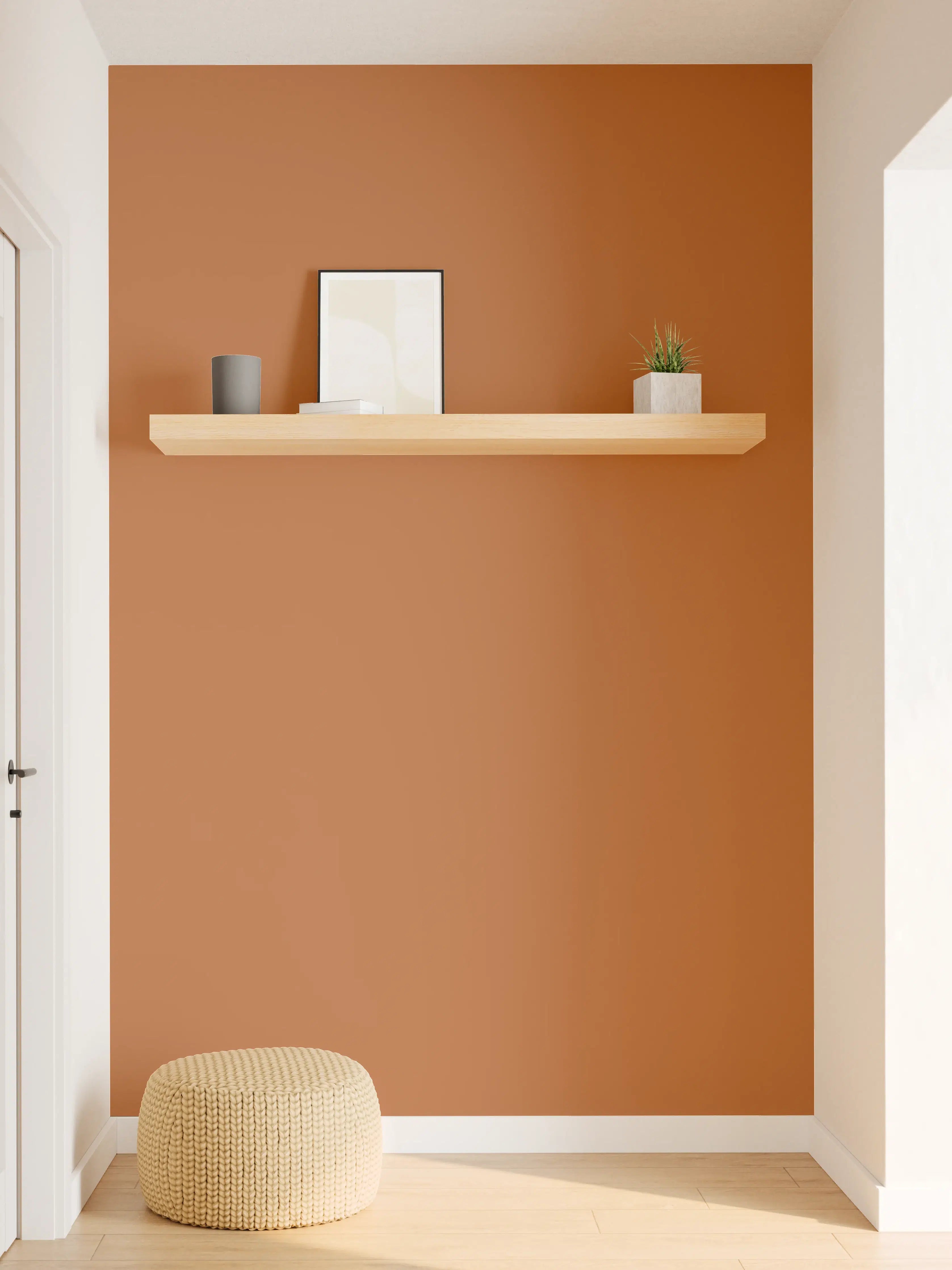 Wandverkleidung Flur - RAL 8023 (Orangebraun)