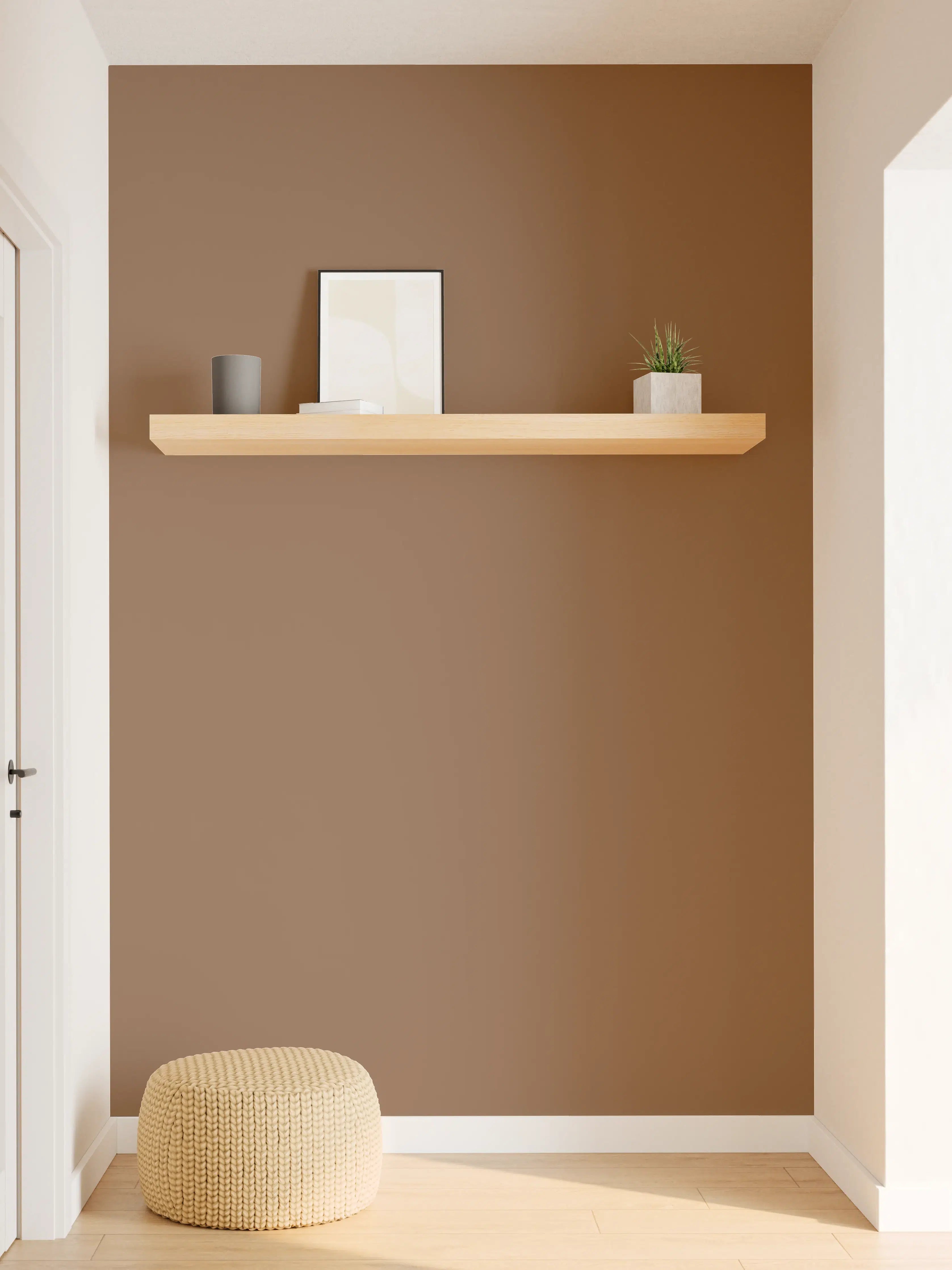 Wandverkleidung Flur - RAL 8024 (Beigebraun)