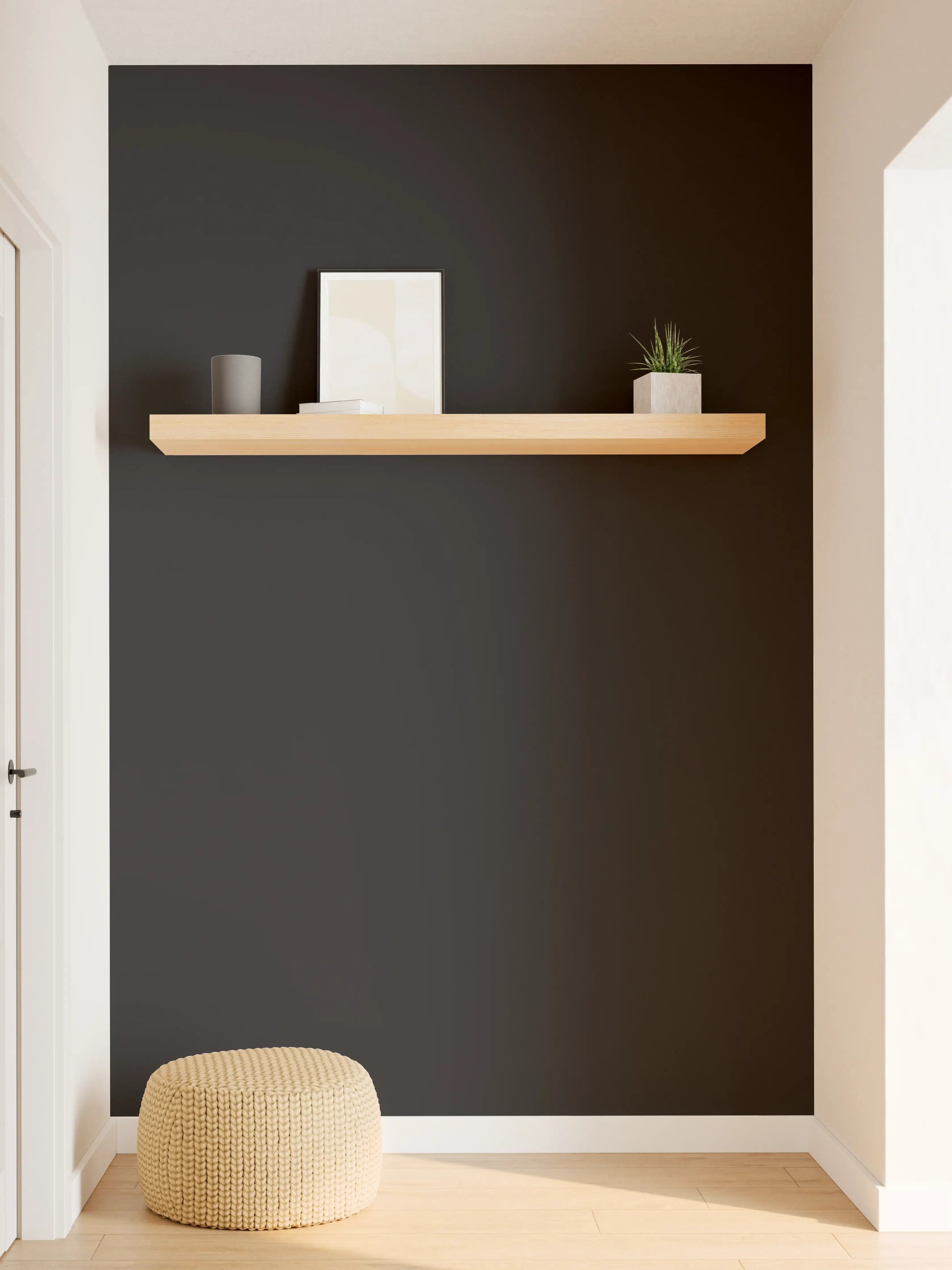 Wandverkleidung Flur - RAL 9005 (Tiefschwarz)