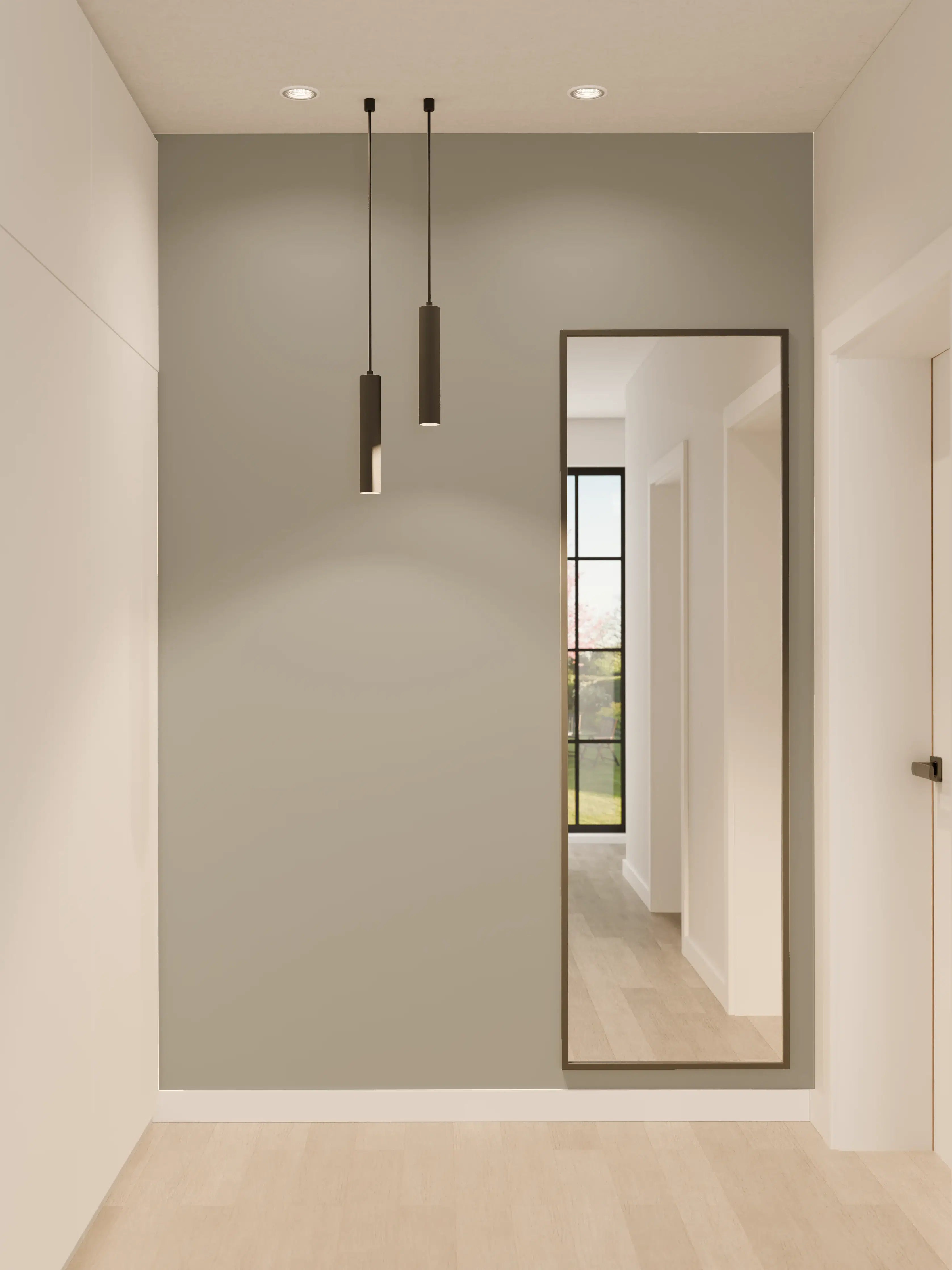 Wandverkleidung Flur - RAL 9007 (Graualuminium)