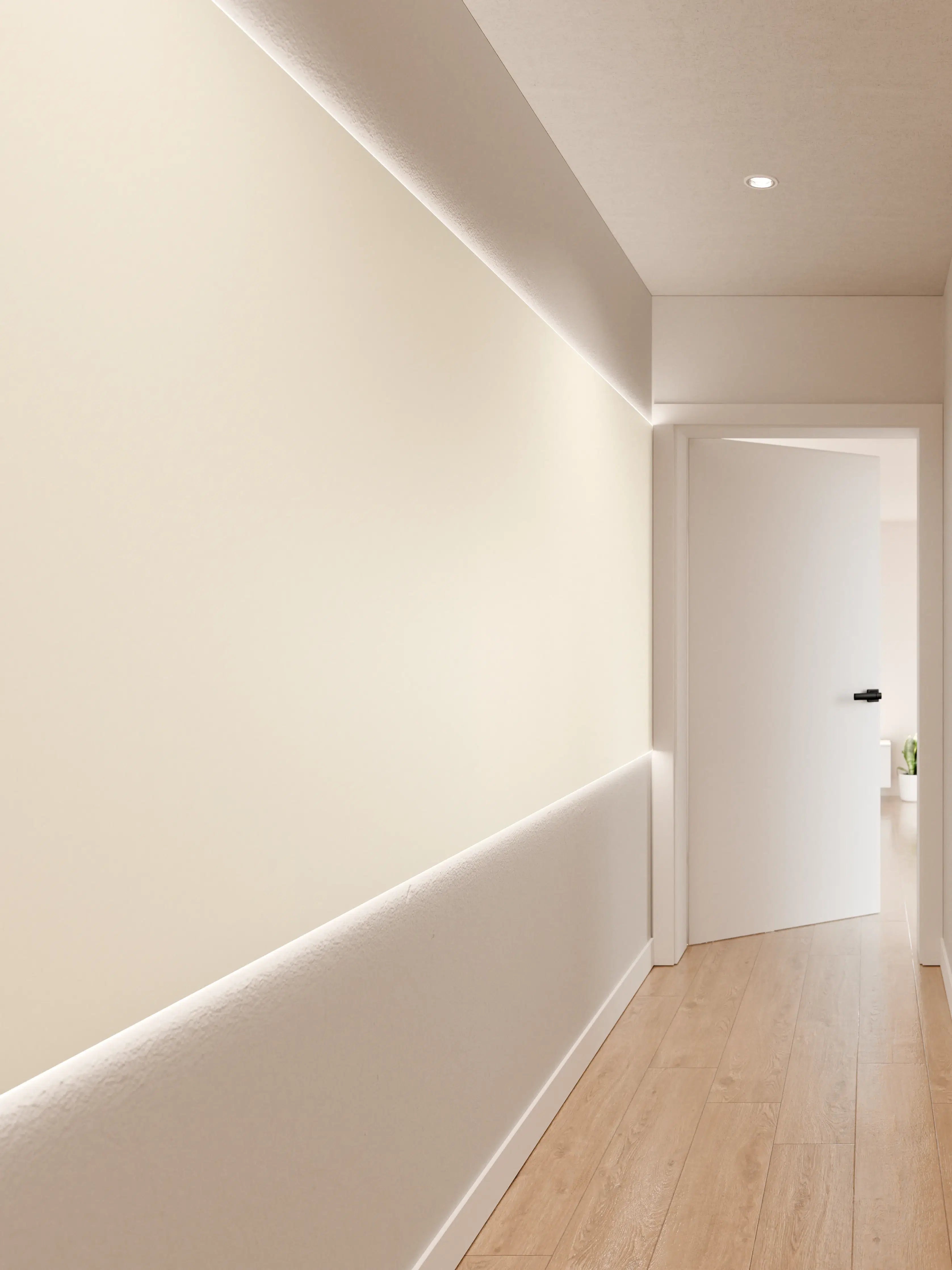 Wandverkleidung Flur - RAL 9016 (Verkehrsweiß)