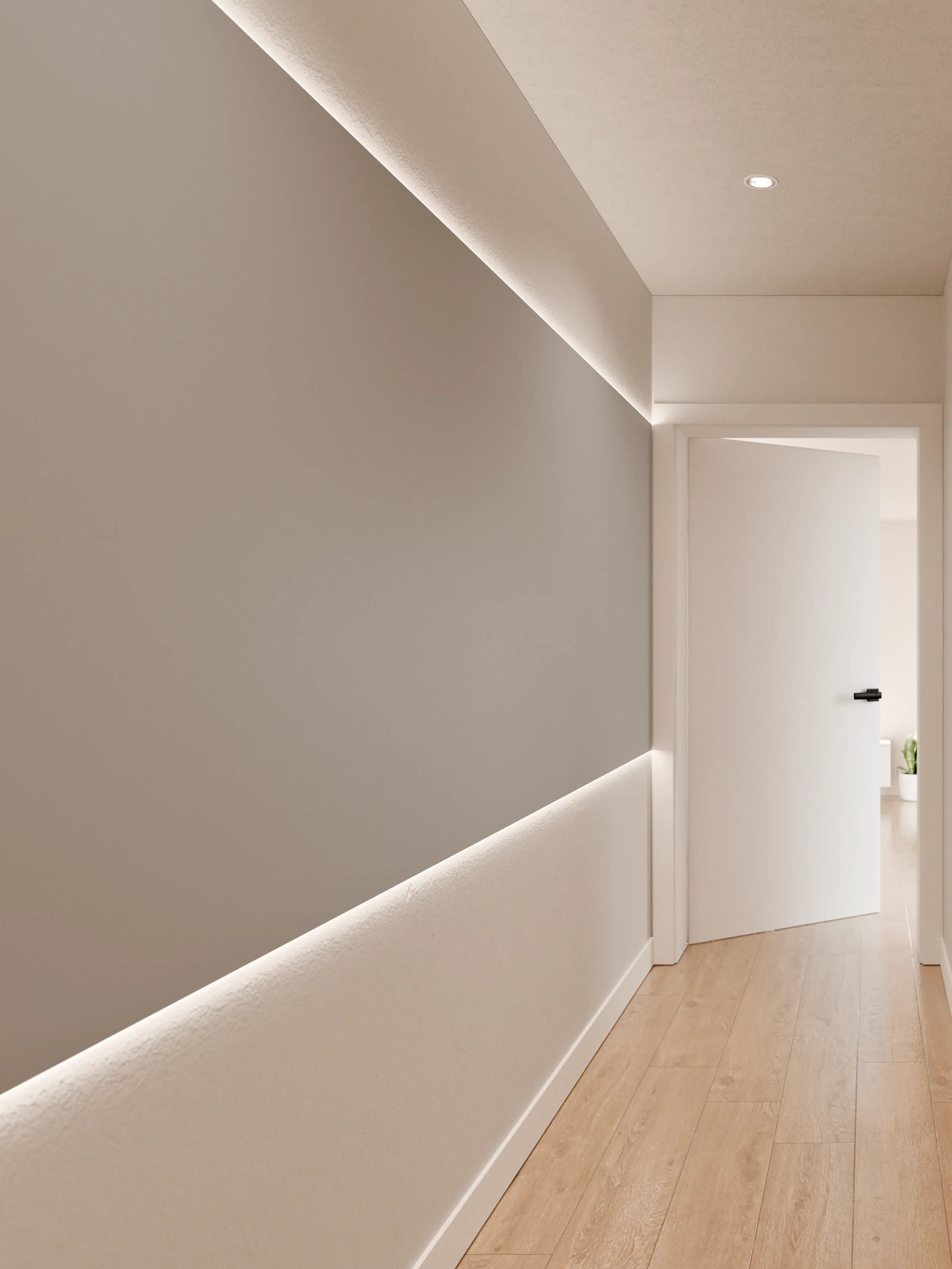 Wandverkleidung Flur - RAL 9022 (Perlhellgrau)