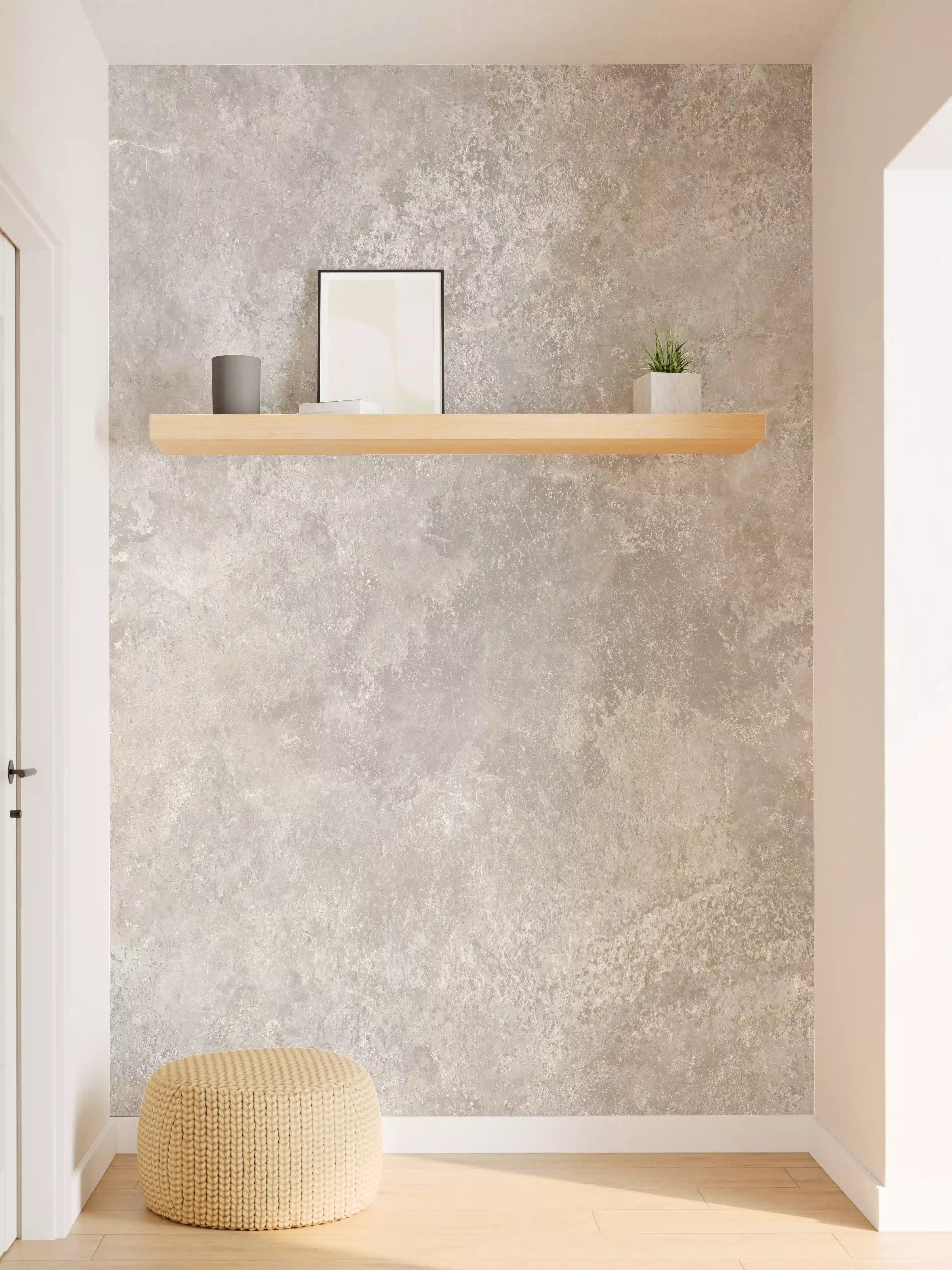 Wandverkleidung Flur - Raue Zement Struktur