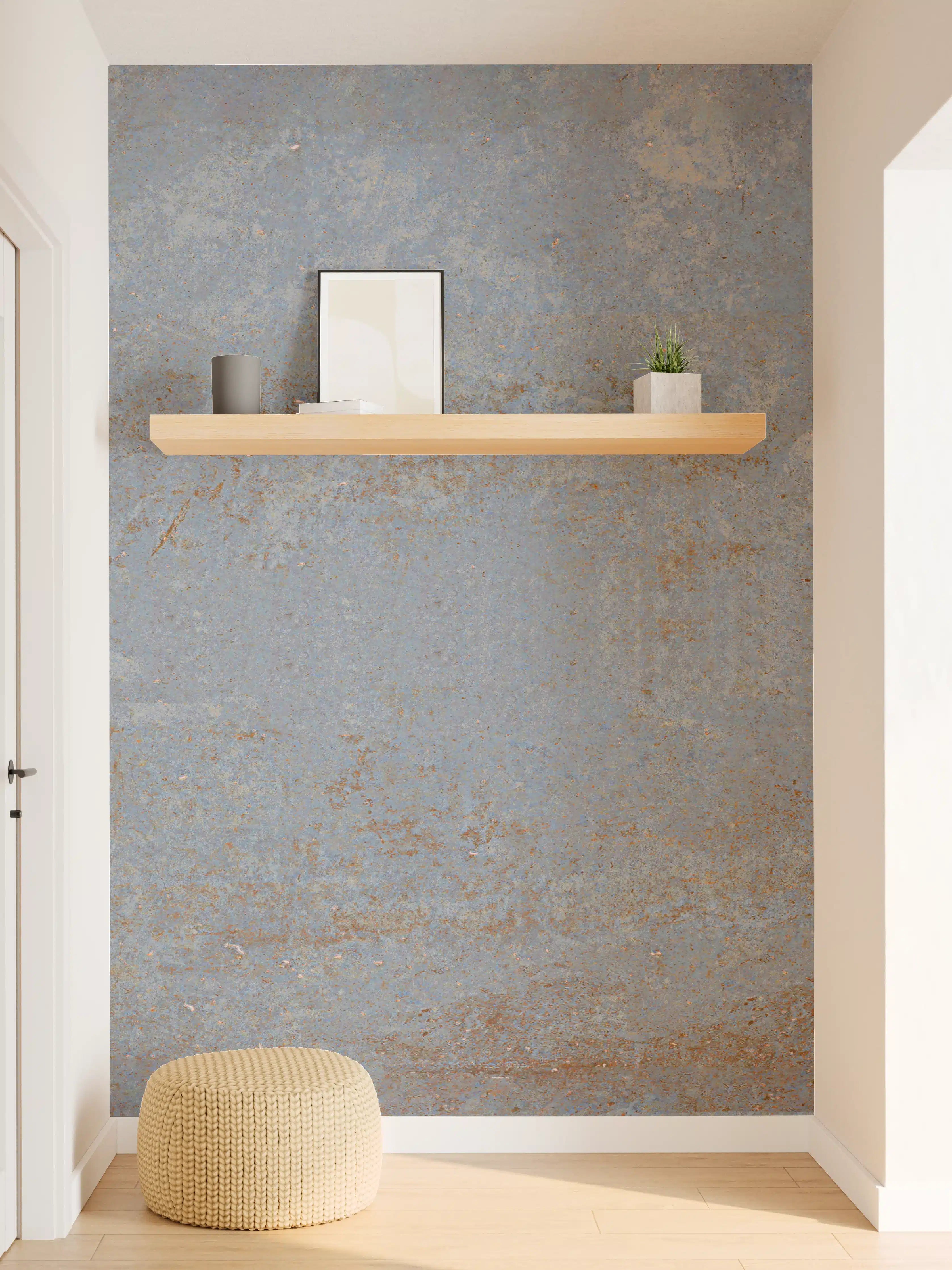 Wandverkleidung Flur - Rostiger Marmor aus Zement Textur