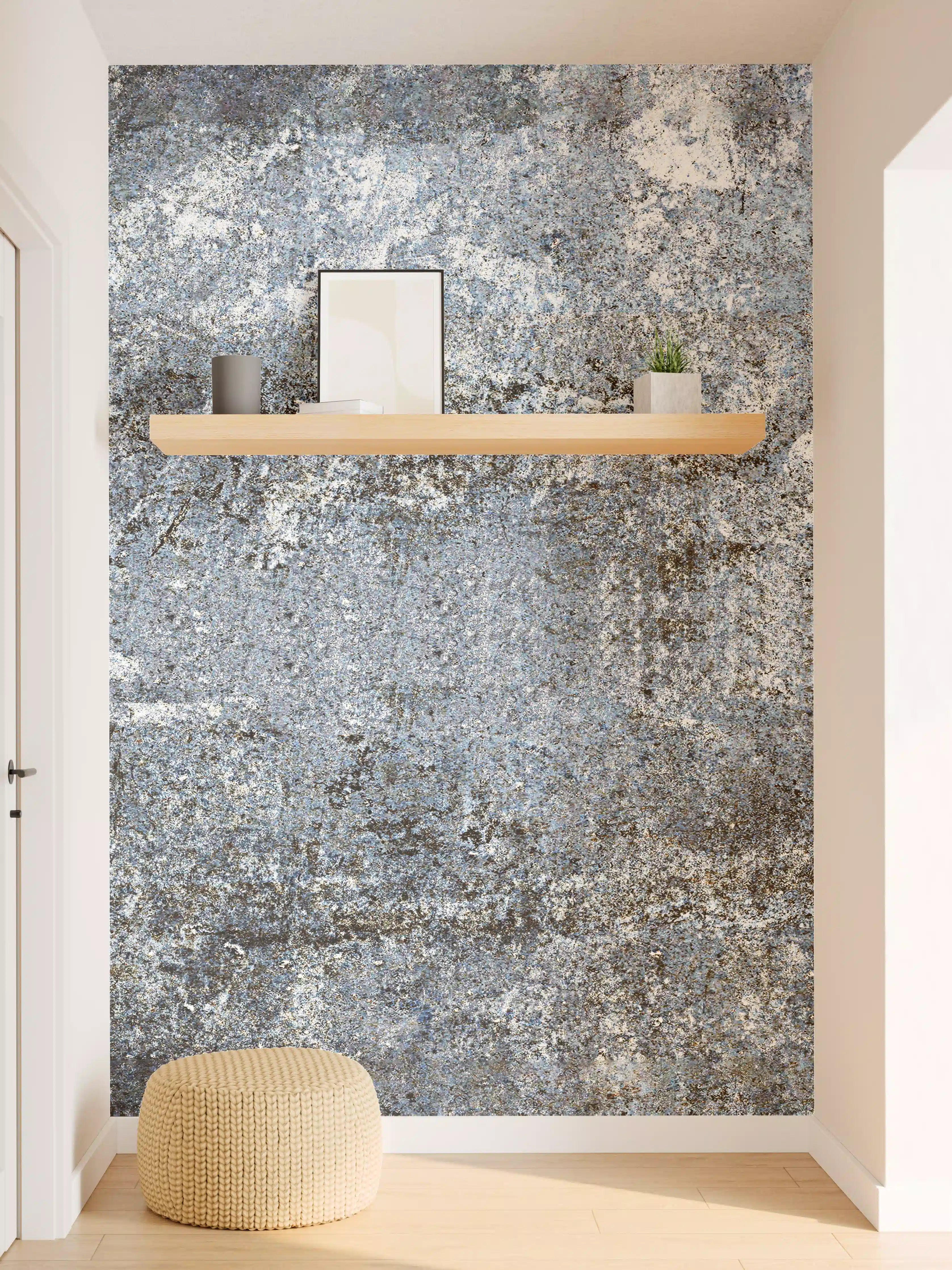 Wandverkleidung Flur - Rostiger Marmor aus Zement