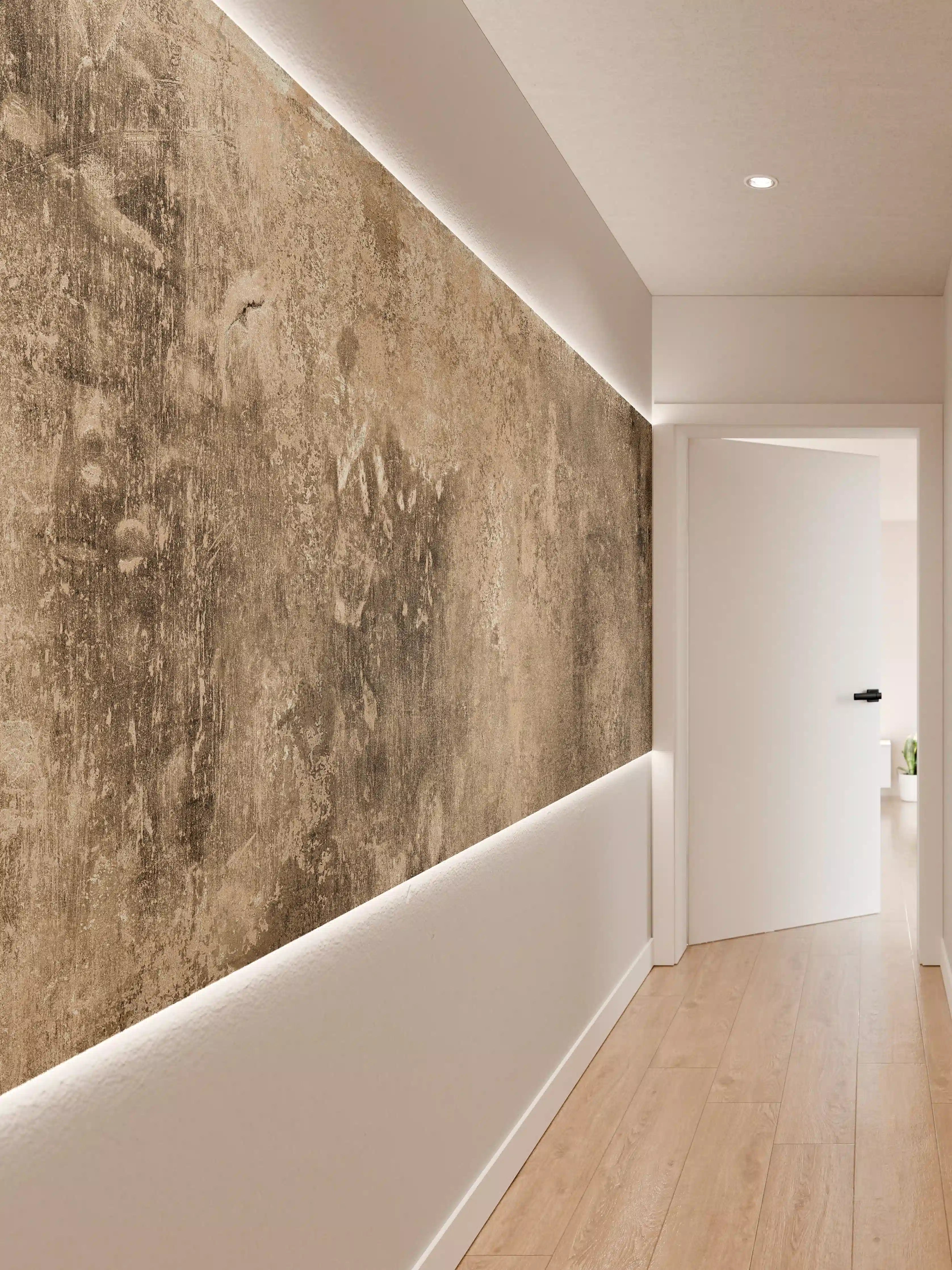 Wandverkleidung Flur - Rustikale Betonoptik Wandfliese