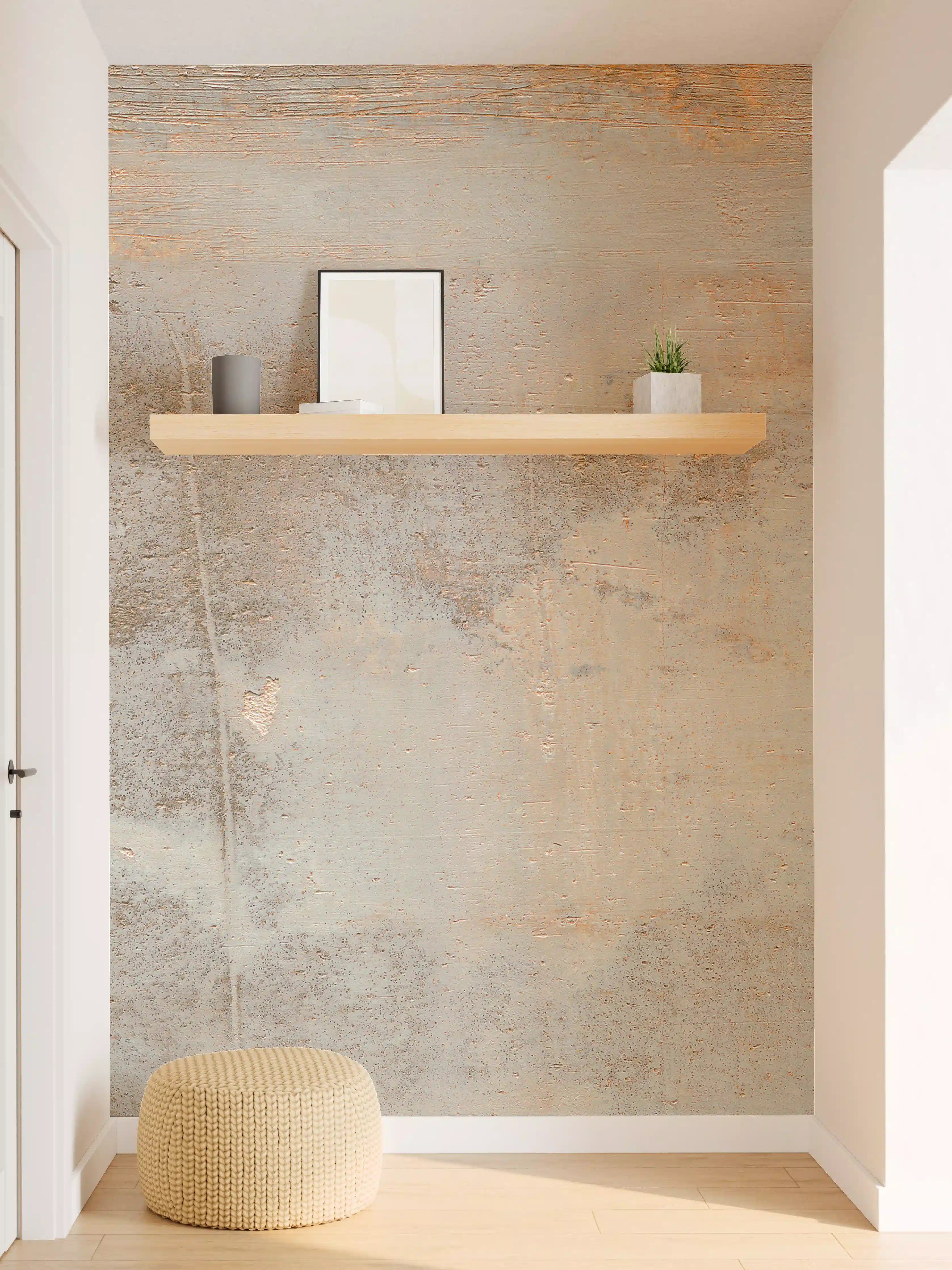 Wandverkleidung Flur - Rustikale Betonwandfliese