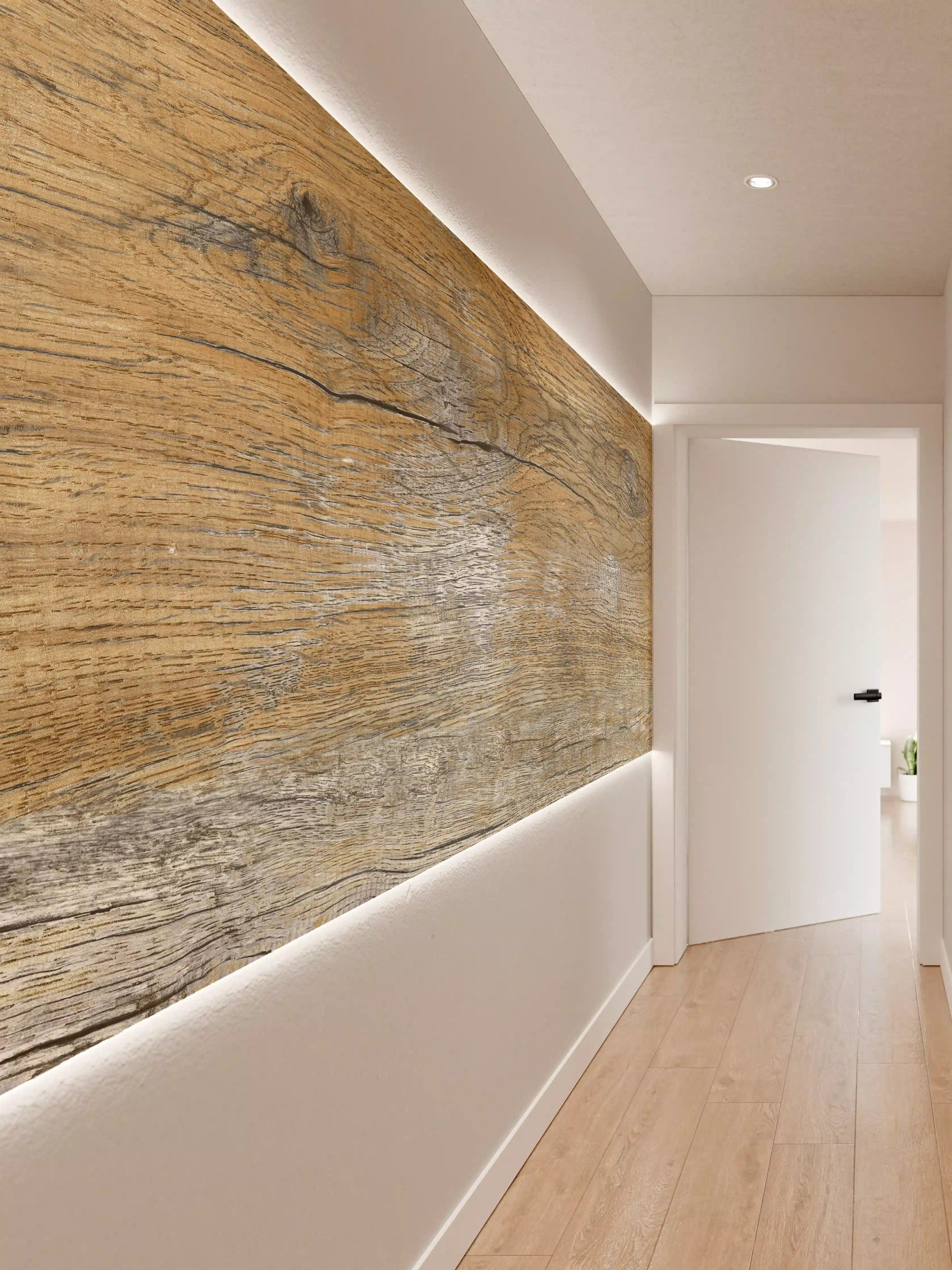 Wandverkleidung Flur - Rustikale Holz Textur