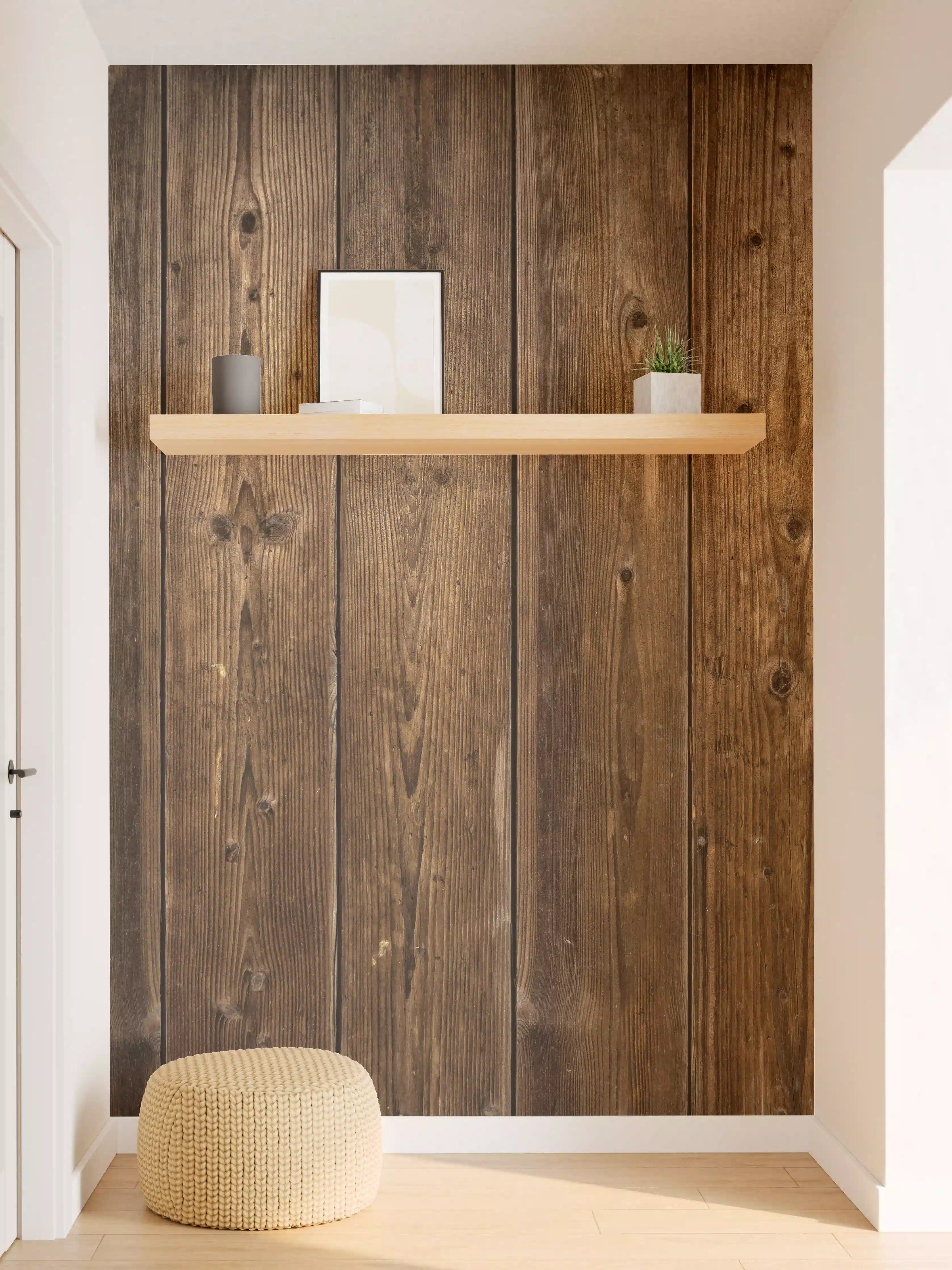 Wandverkleidung Flur - Rustikale Holzvertäfelung für Zuhause