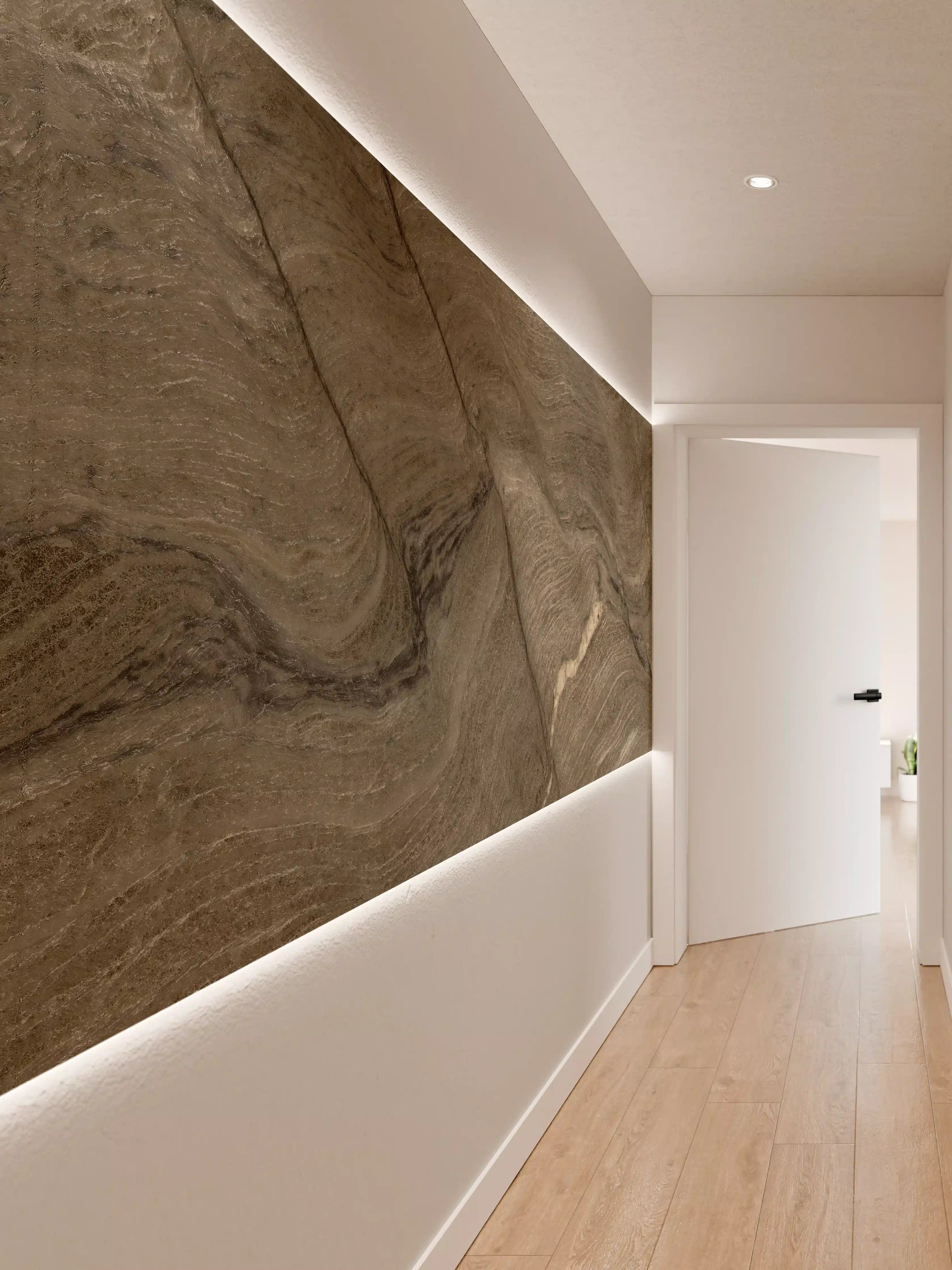 Wandverkleidung Flur - Rustikale Marmor Textur