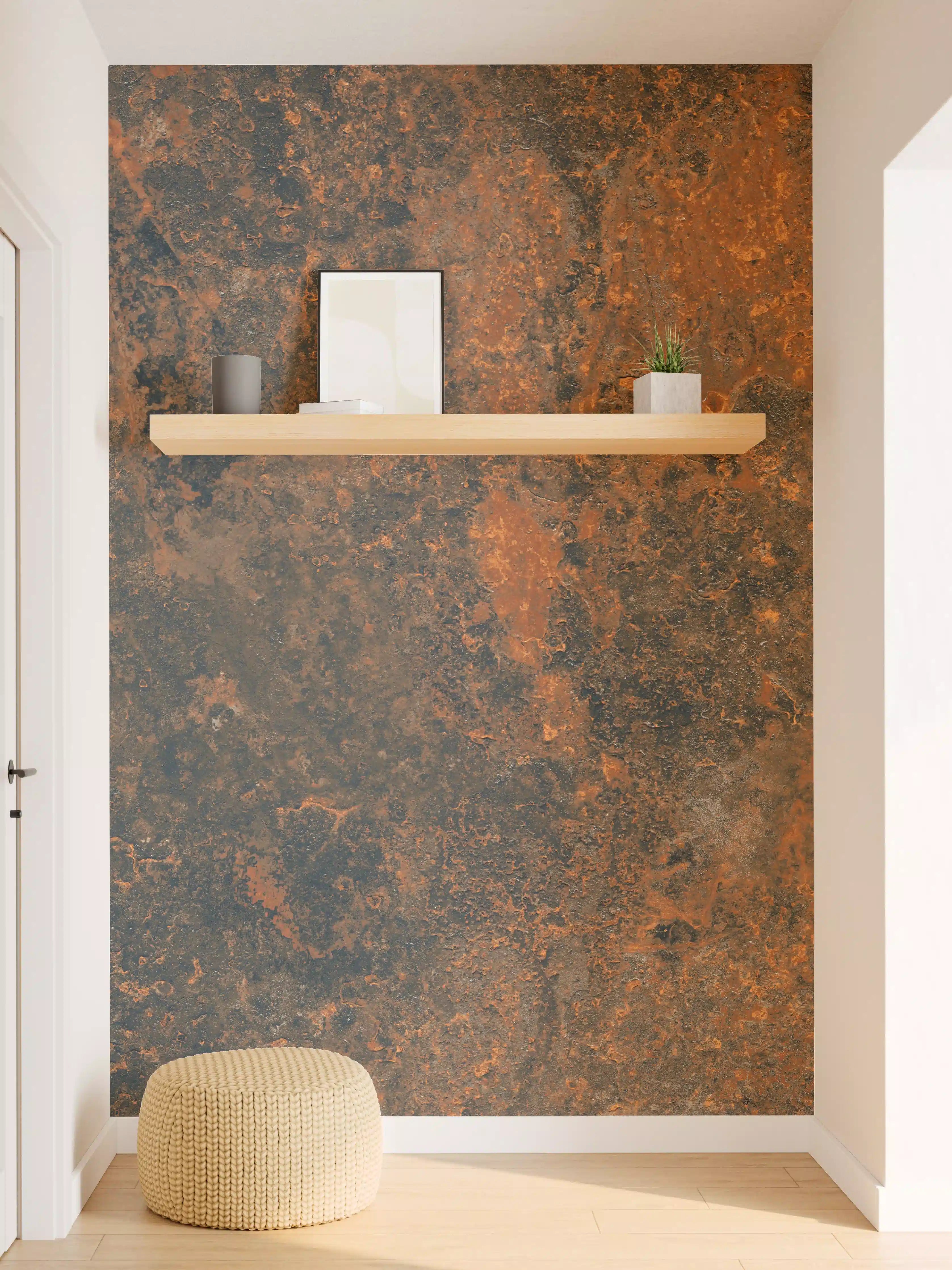 Wandverkleidung Flur - Rustikale Metalloptik im Fokus