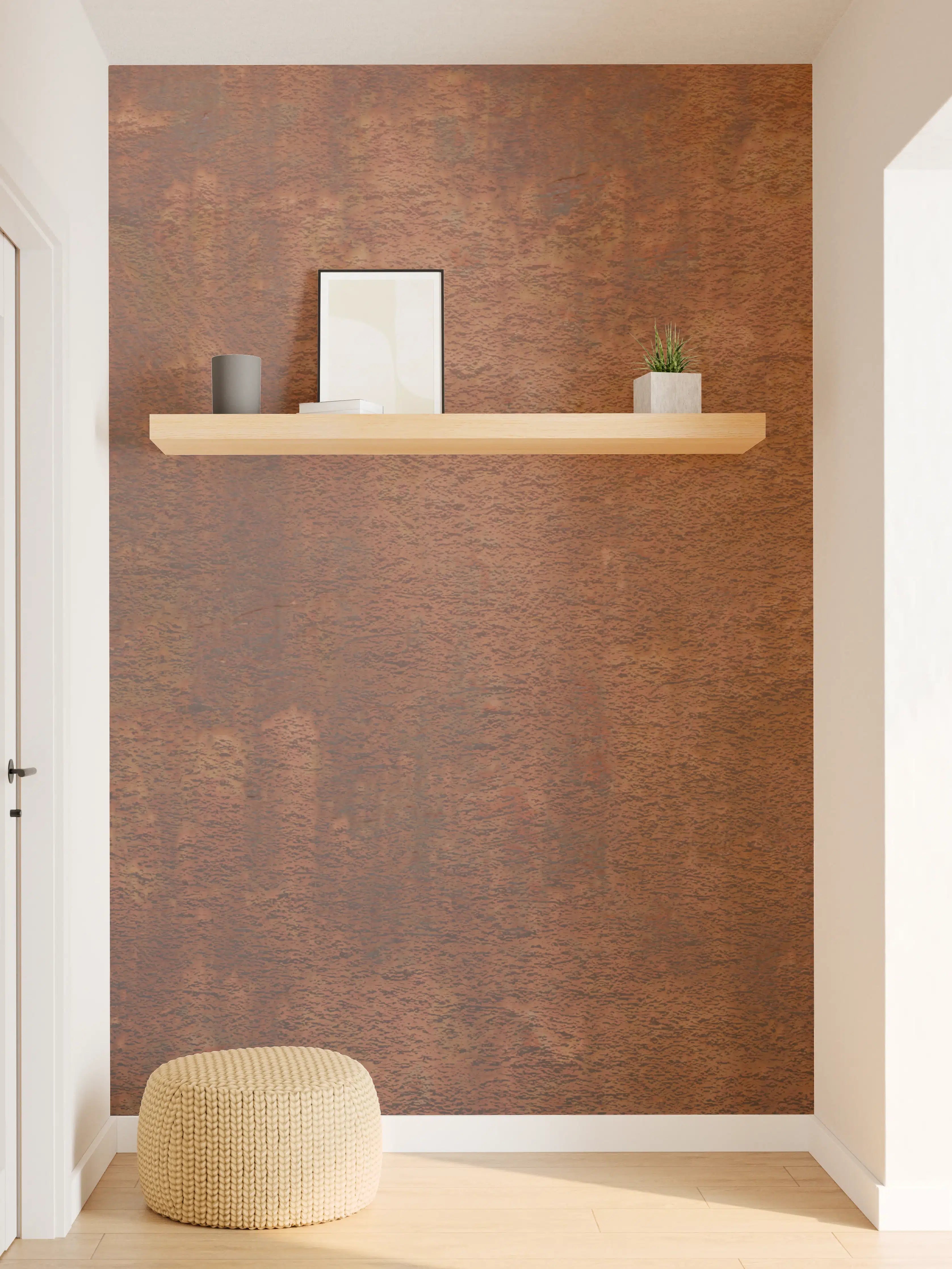 Wandverkleidung Flur - Rustikale Metalltextur für Designprojekte