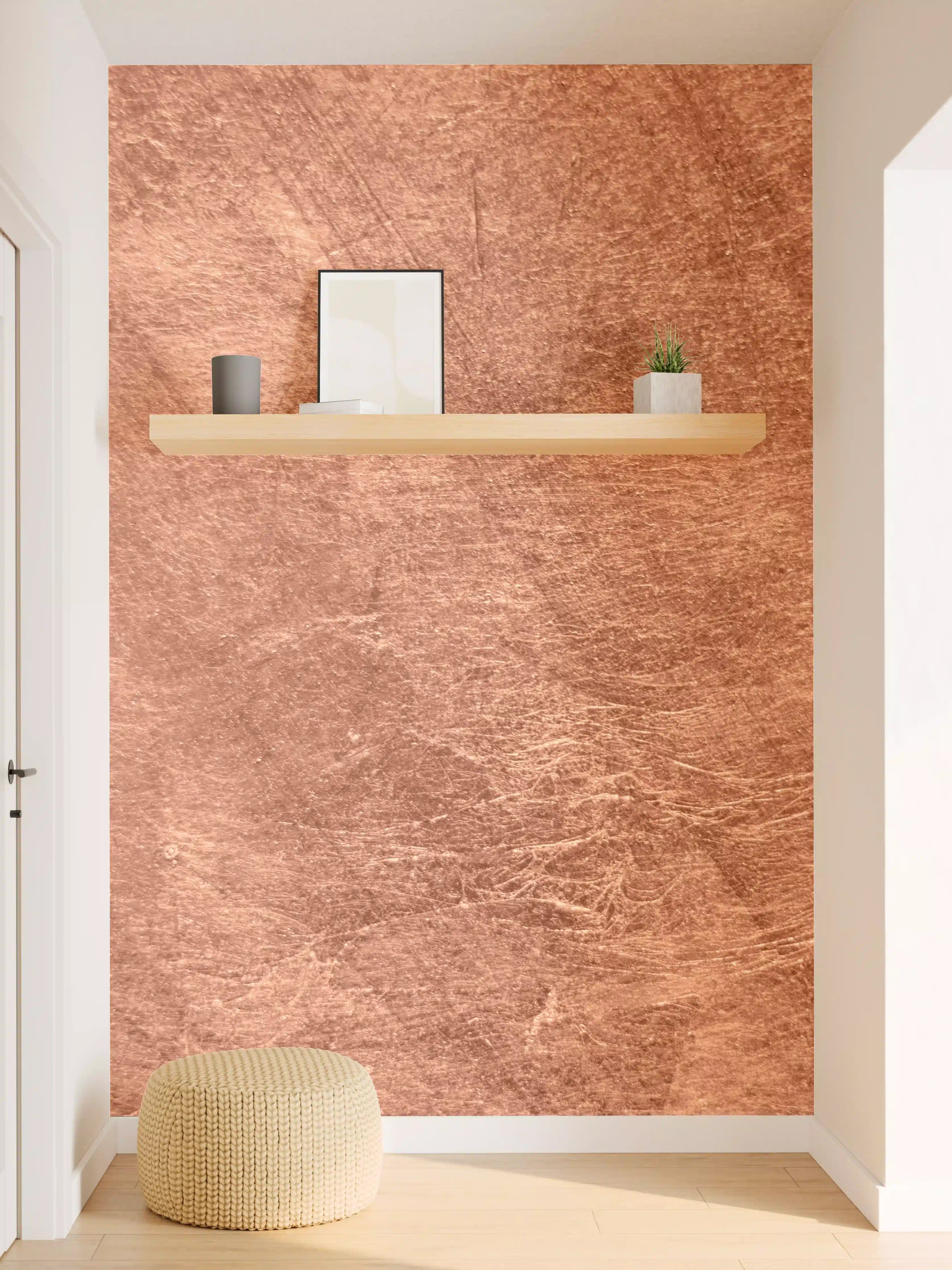 Wandverkleidung Flur - Rustikaler Kupfer-Look