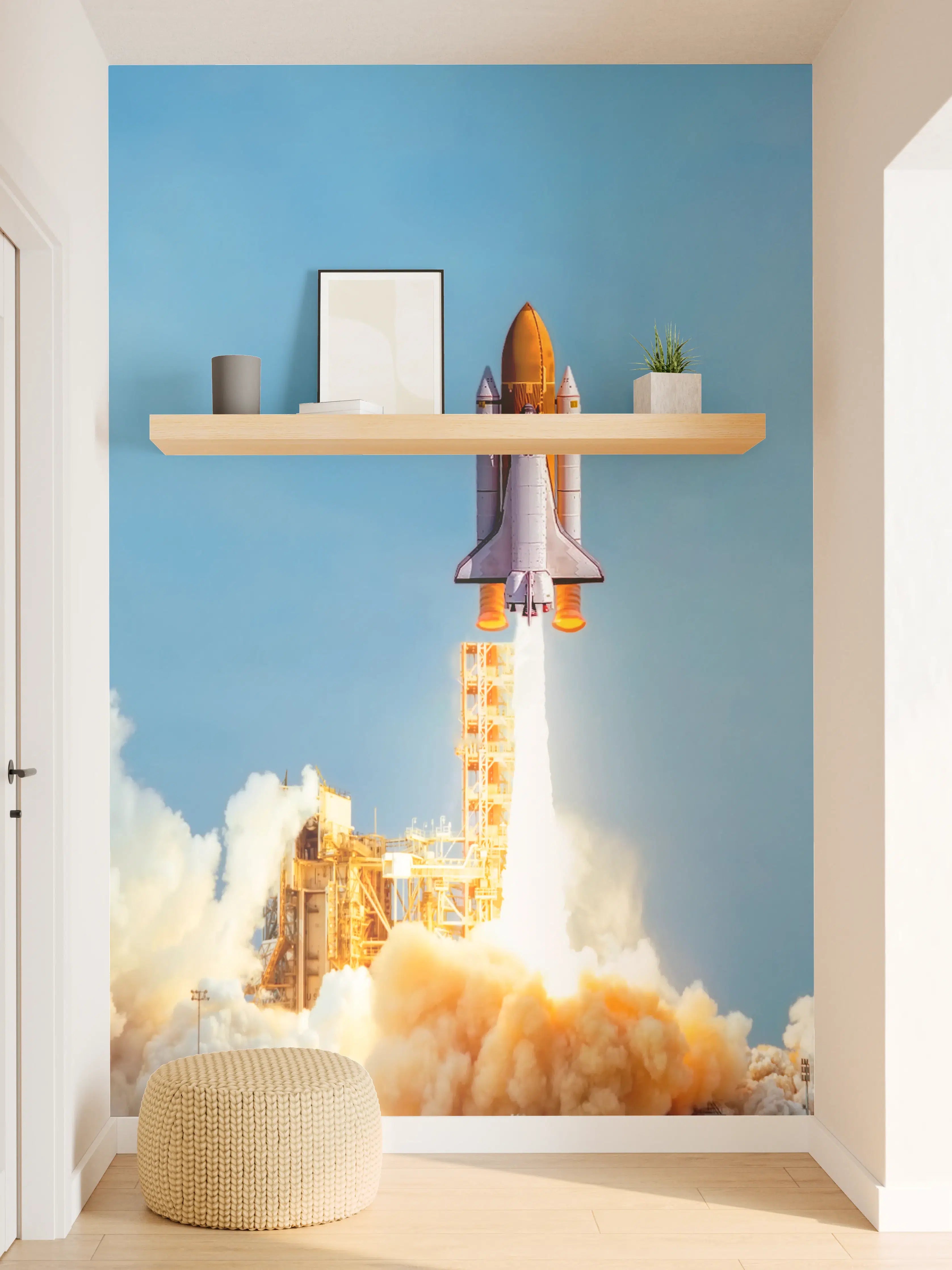 Wandverkleidung Flur - STS-135 Atlantis-Start