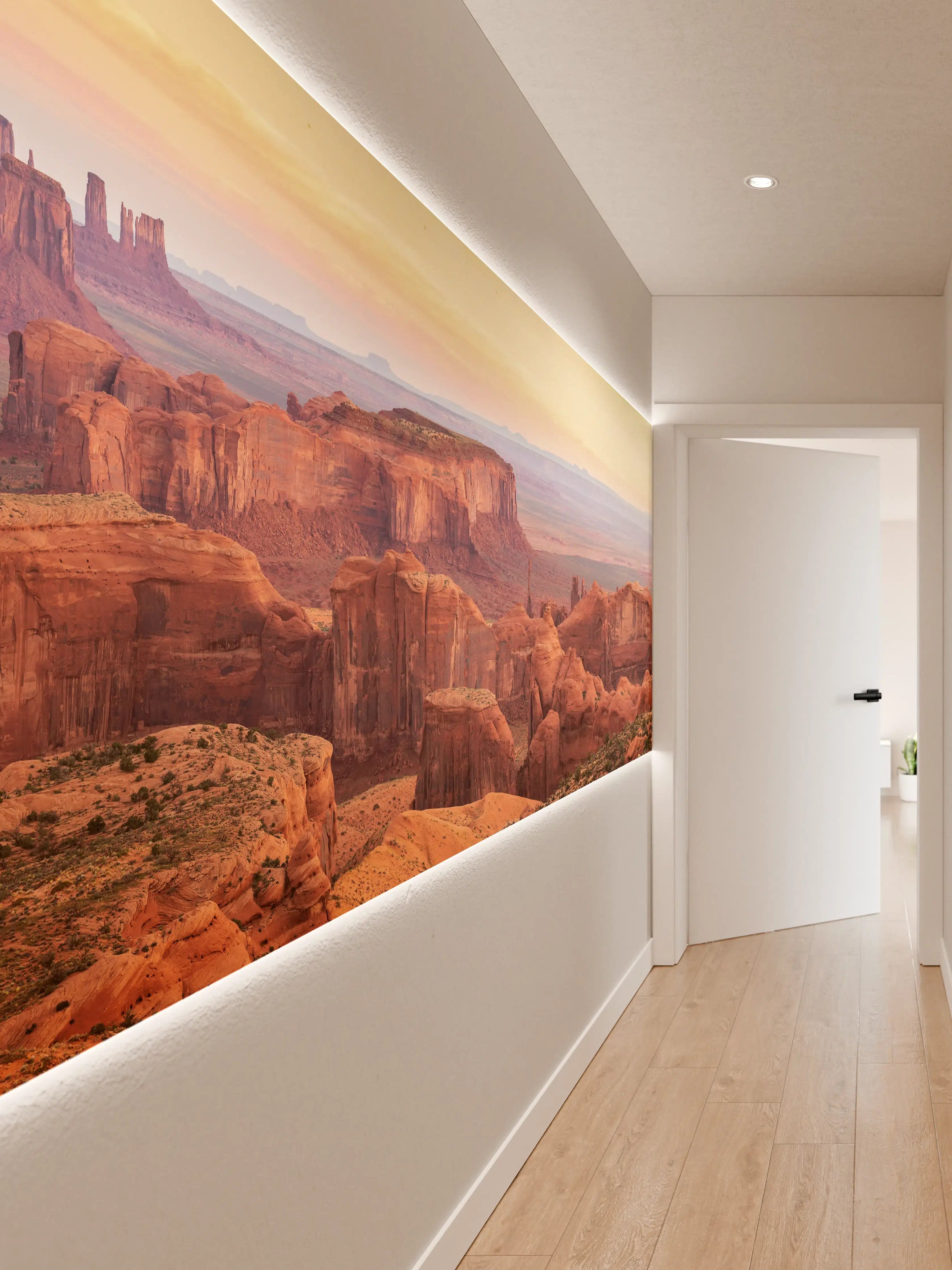 Wandverkleidung Flur - Sand Canyon im Sonnenuntergang – Atemberaubende Naturaufnahme