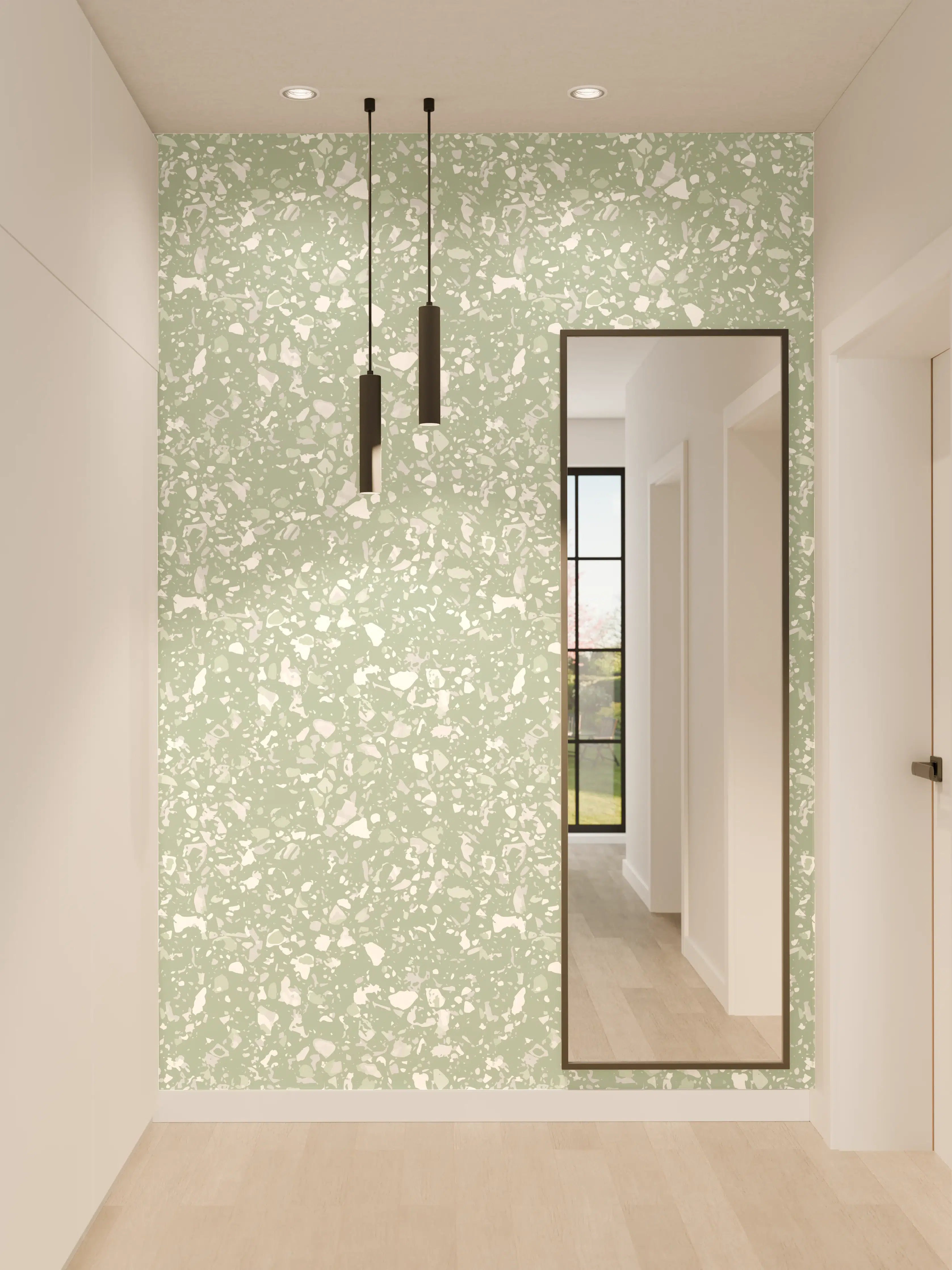 Wandverkleidung Flur - Sanfter Mix aus Grau und Beige