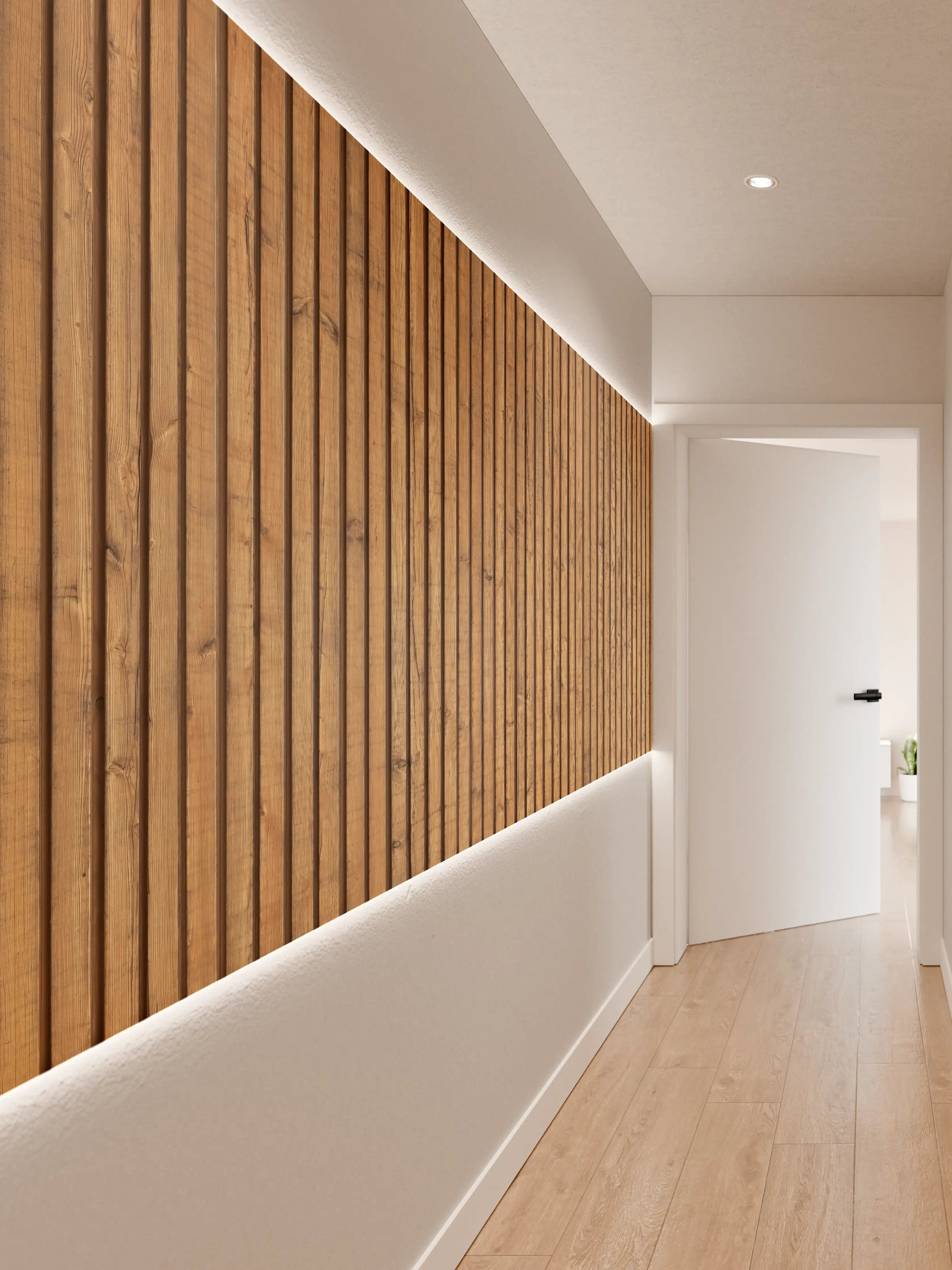 Wandverkleidung Flur - Schöne Holzwand