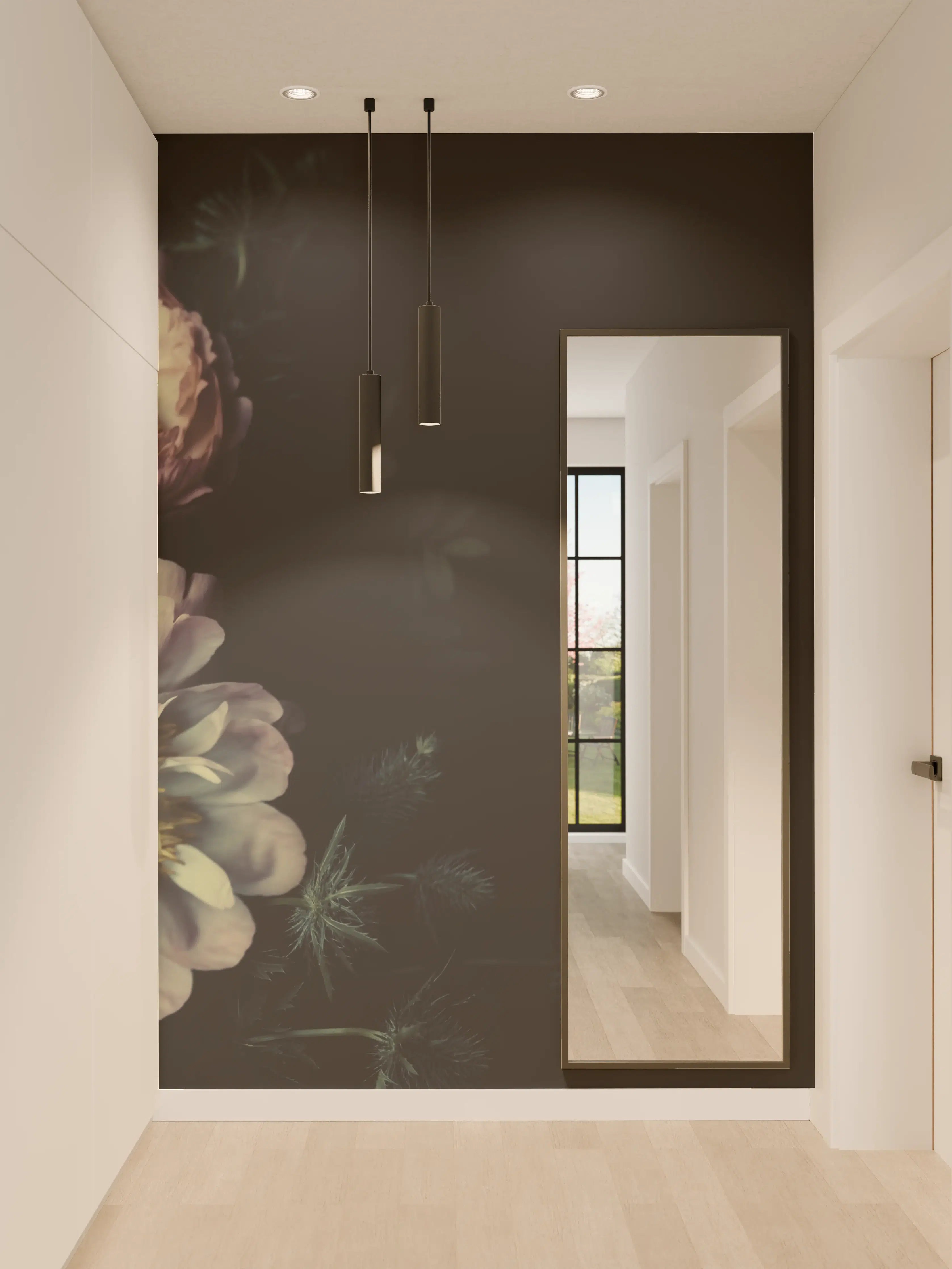 Wandverkleidung Flur - Schöne Vintage Pfingstrosen