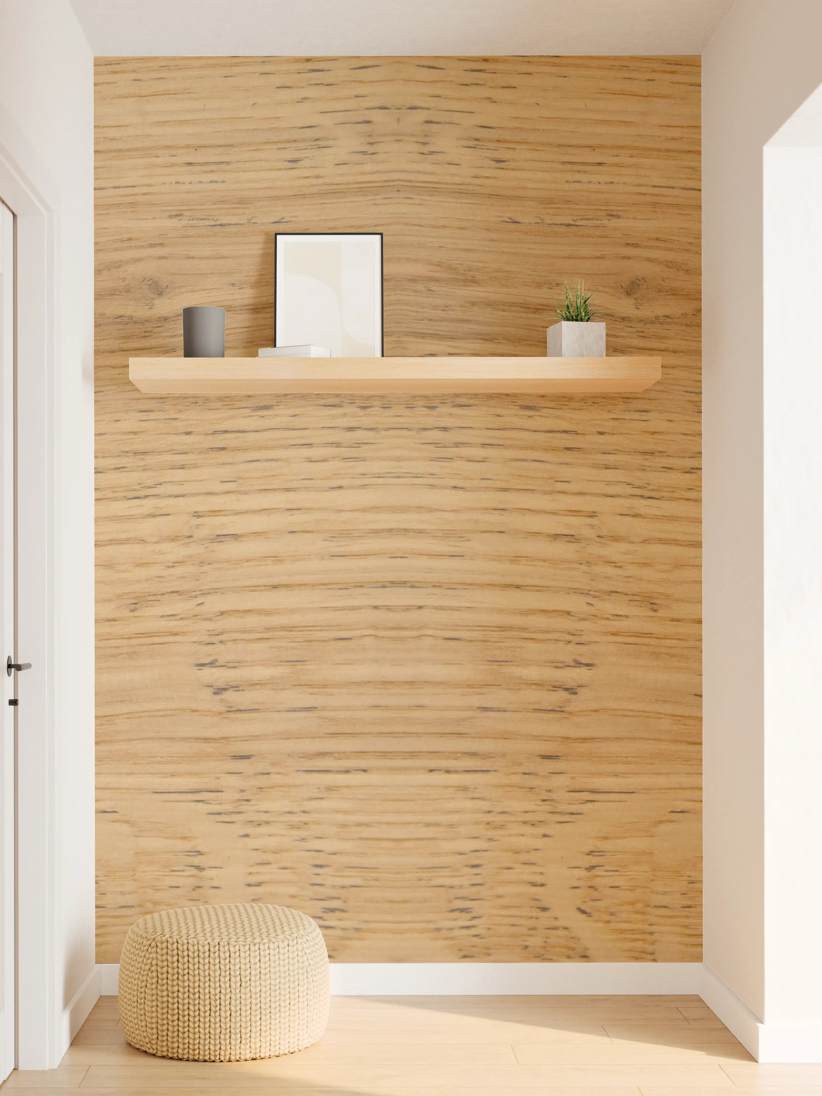 Wandverkleidung Flur - Schöne helle Holzplatte