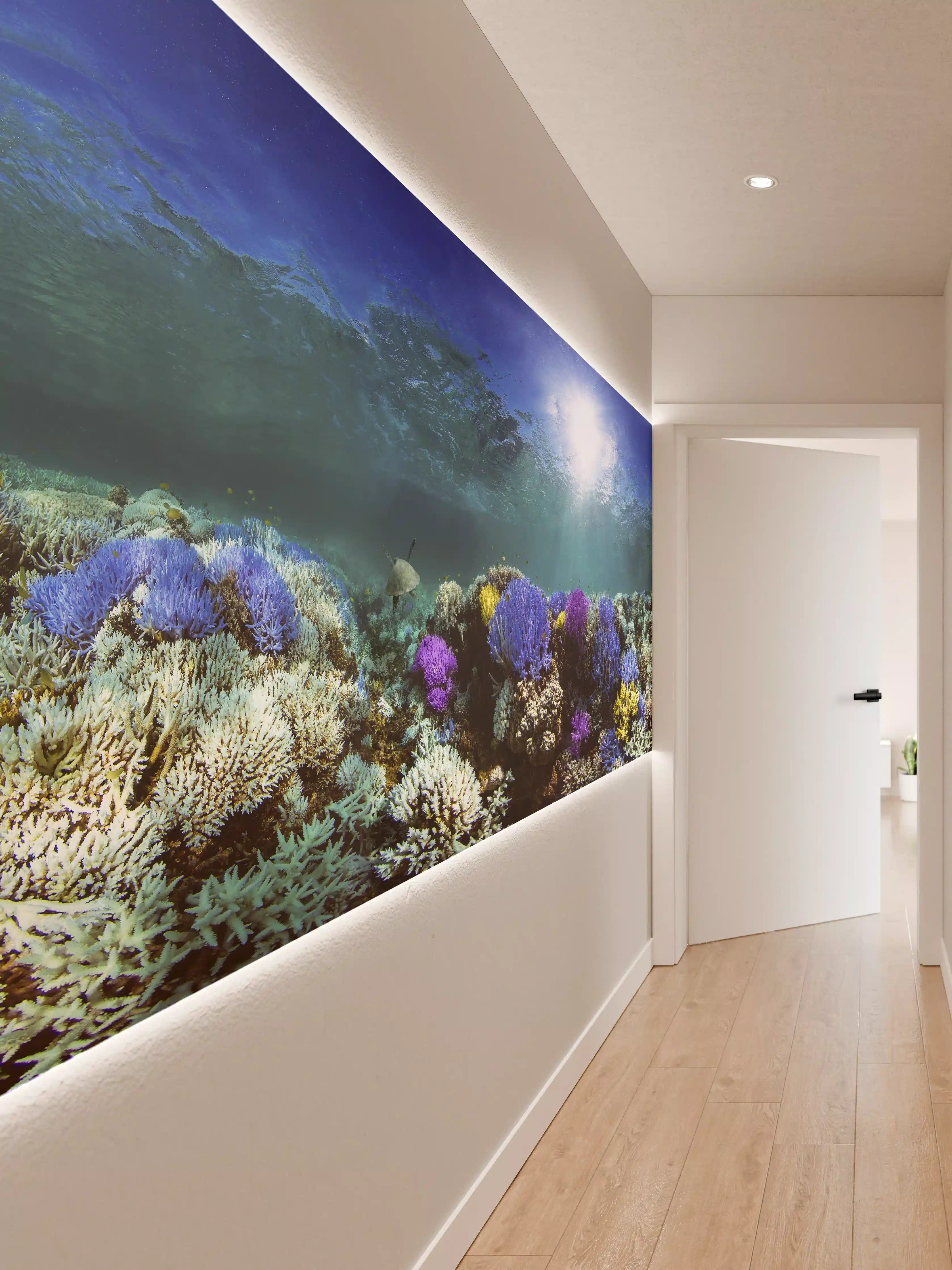 Wandverkleidung Flur - Schönes Korallenriff