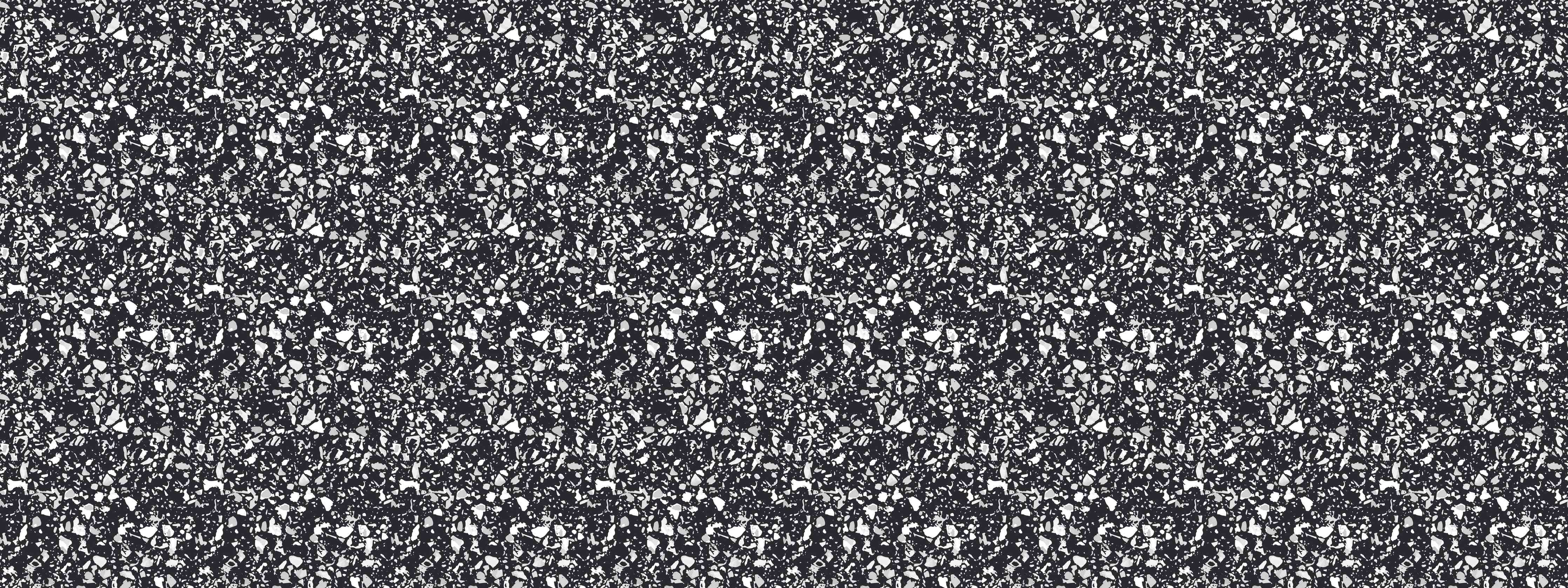 Wandverkleidung Flur-Schwarz-Weiße Steinoberfläche