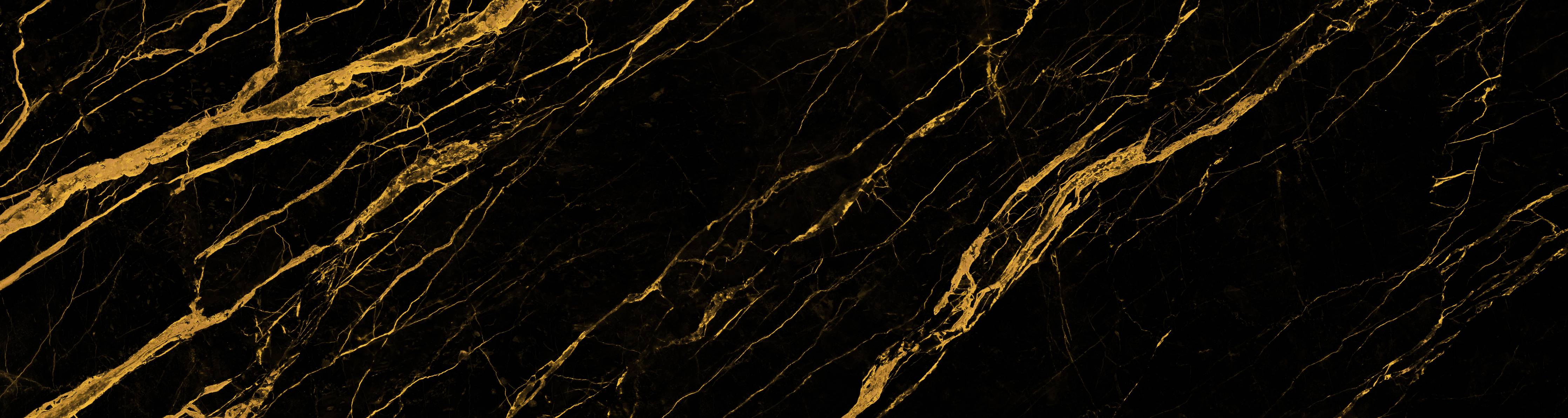 Wandverkleidung Flur-Schwarzer Marmorhintergrund mit gelben Adern