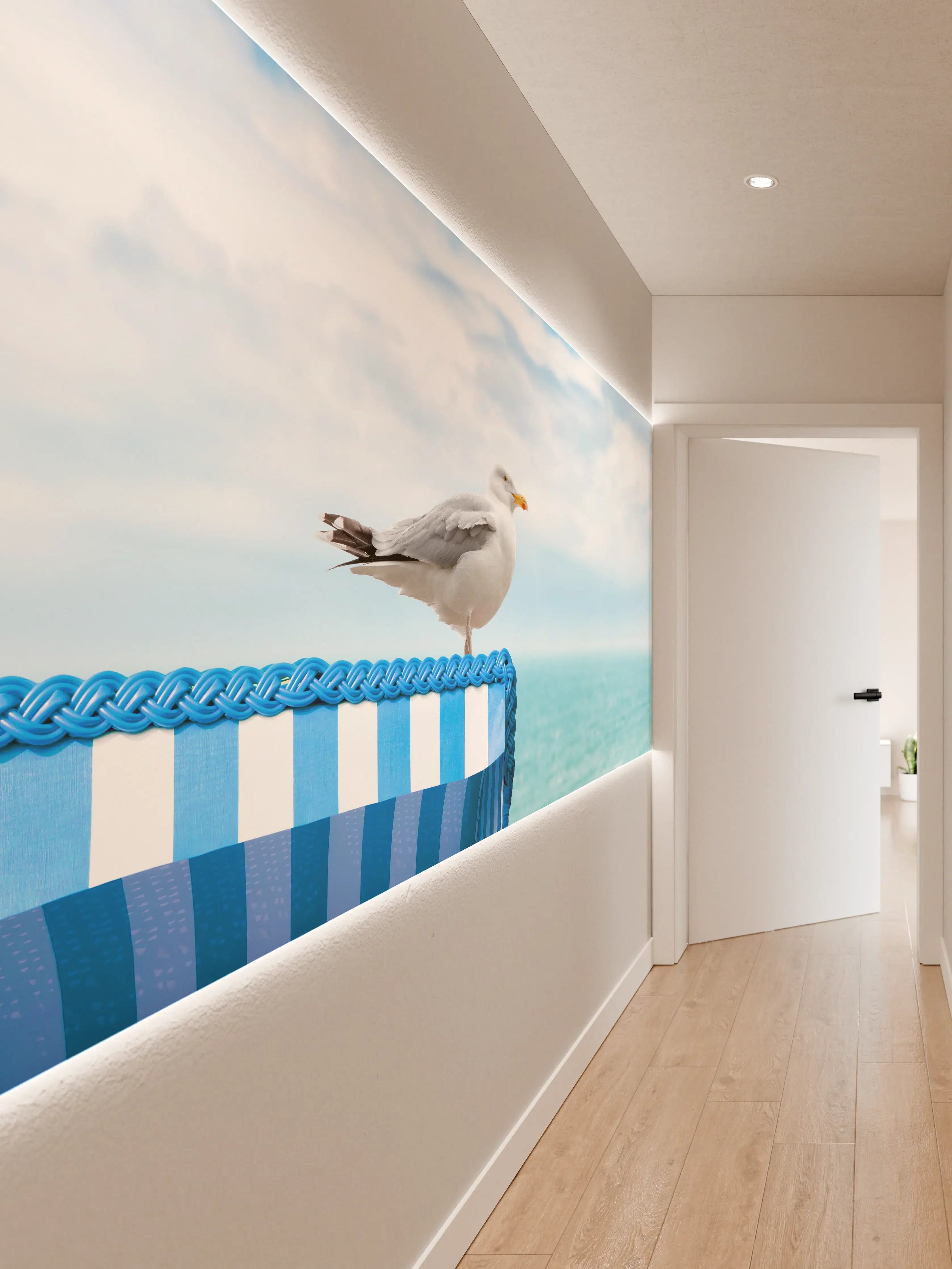 Wandverkleidung Flur - Seagull by the Beach Chair