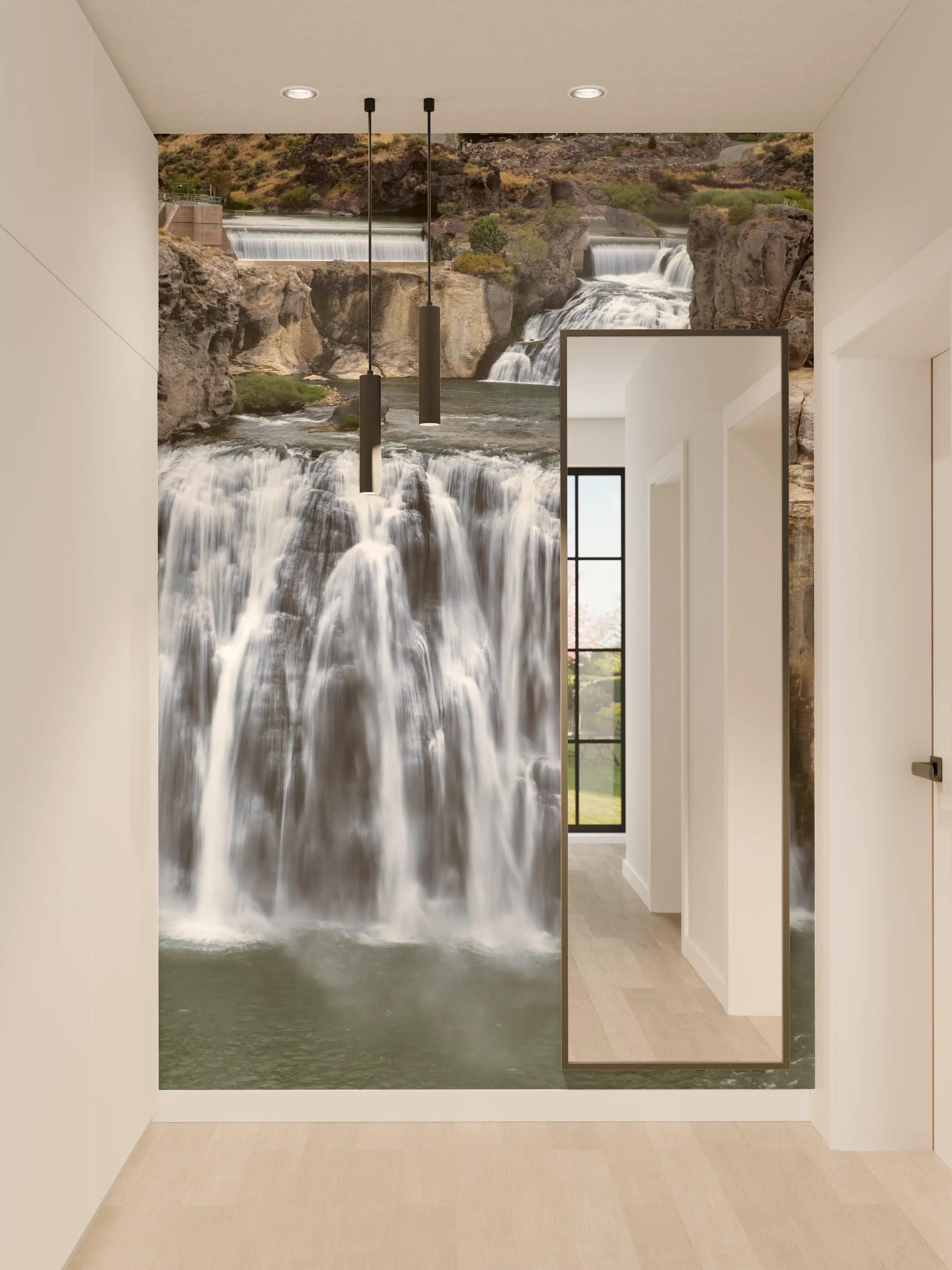 Wandverkleidung Flur - Shoshone Wasserfall