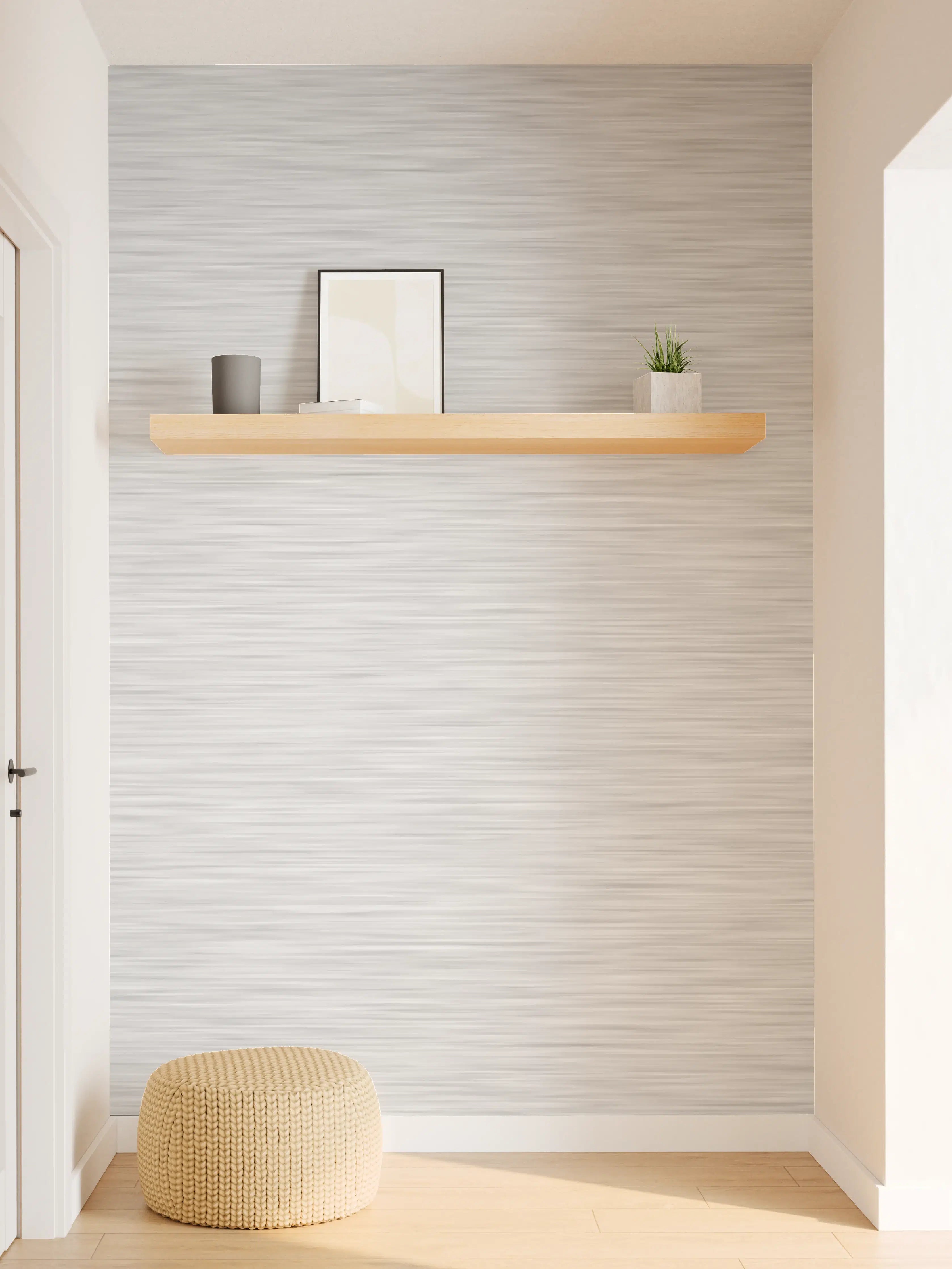 Wandverkleidung Flur - Silver - ALU Prime - Metall Gebürstet