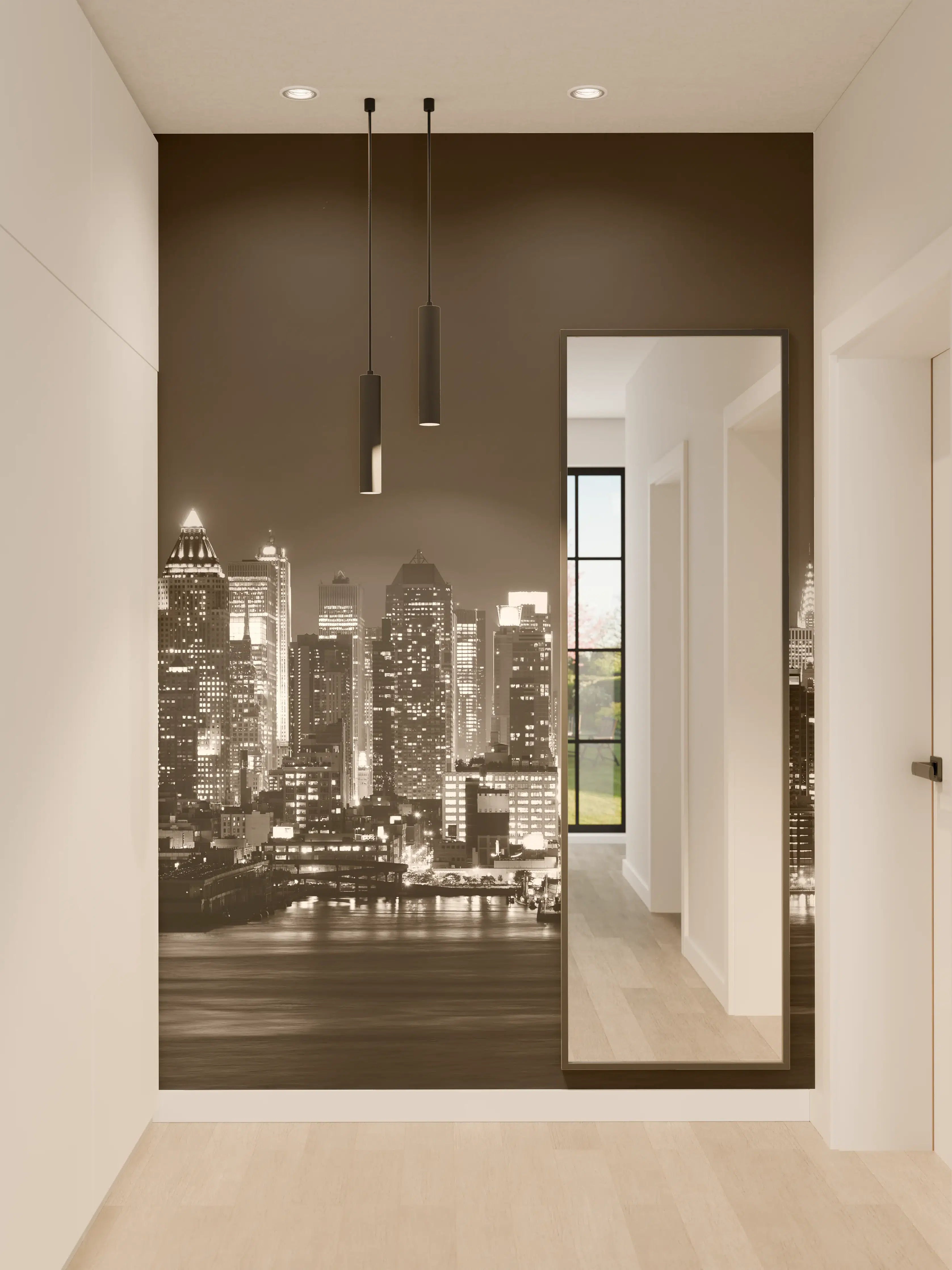Wandverkleidung Flur - Skyline von Midtown Manhattan